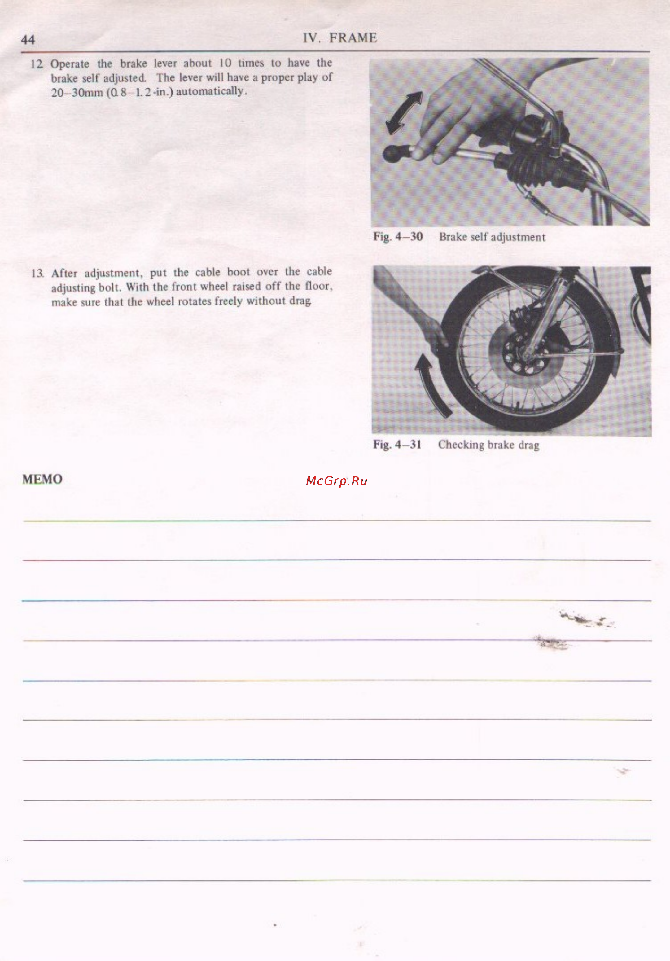 Honda CL200 (1974) Инструкция по эксплуатации онлайн [48/98] 114548