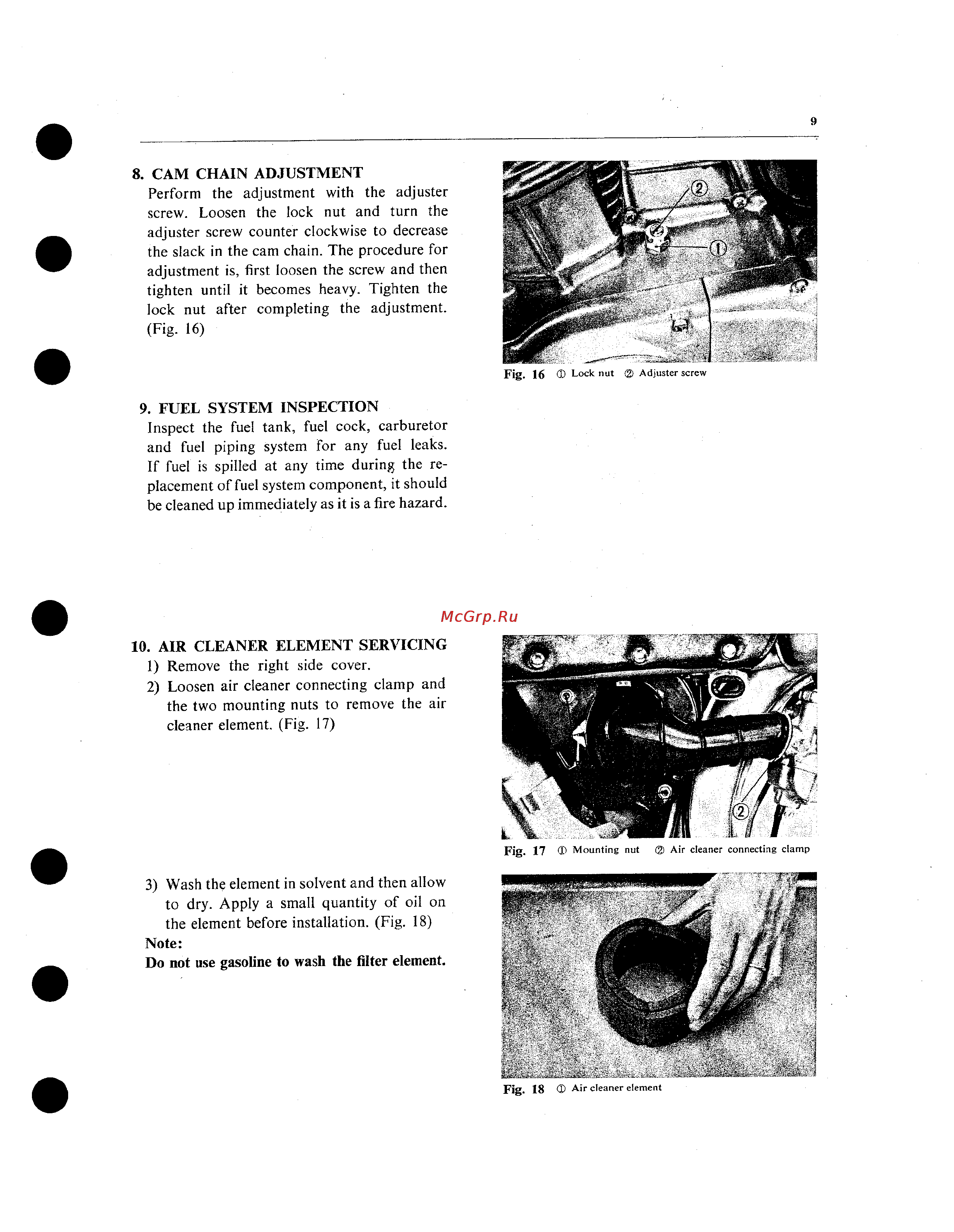 Honda CB100 CL100 SL100 CB125S CD125S SL125 (1970) Инструкция по эксплуатации онлайн [13/101] 114552