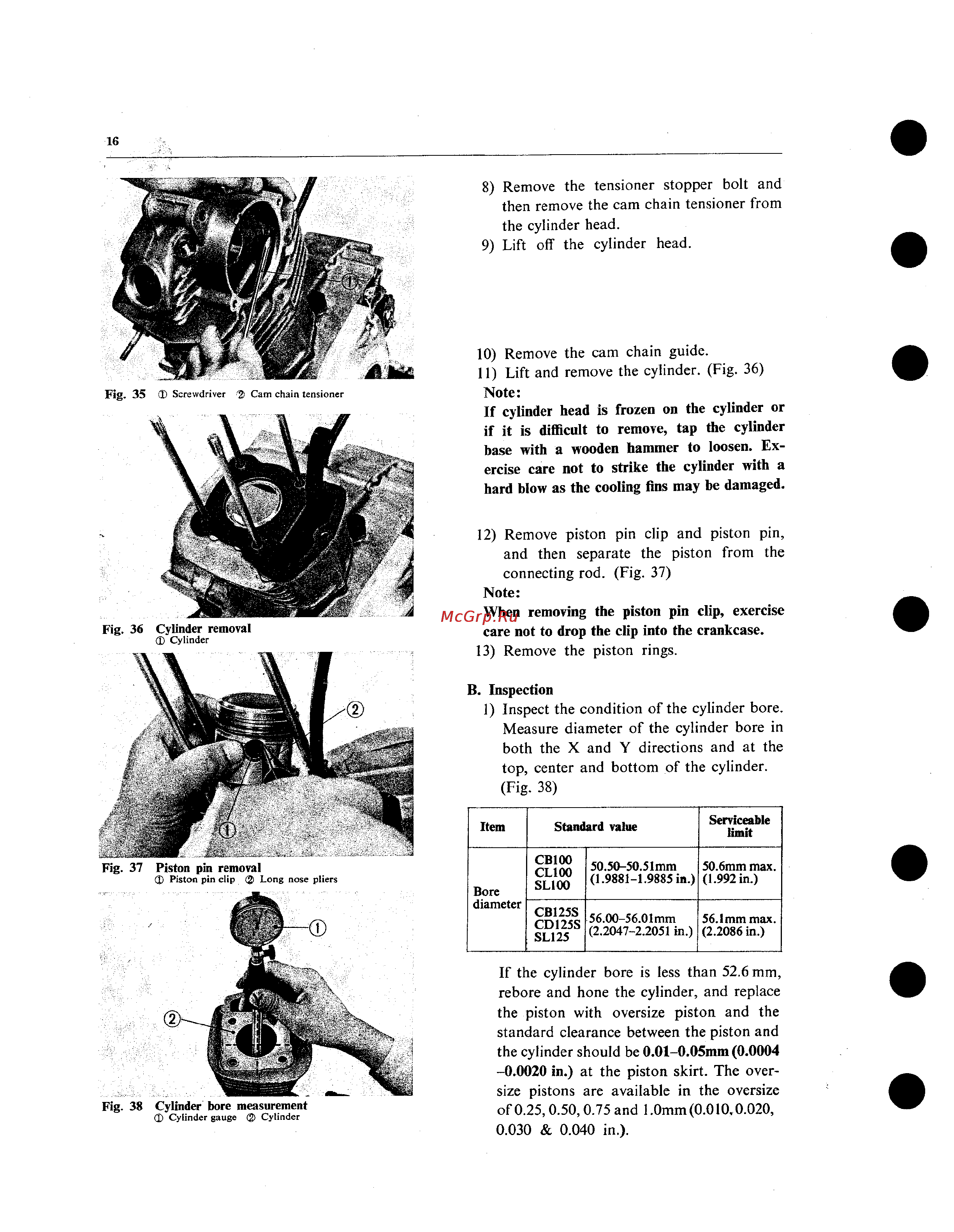 Honda CB100 CL100 SL100 CB125S CD125S SL125 (1970) Инструкция по эксплуатации онлайн [20/101] 114552