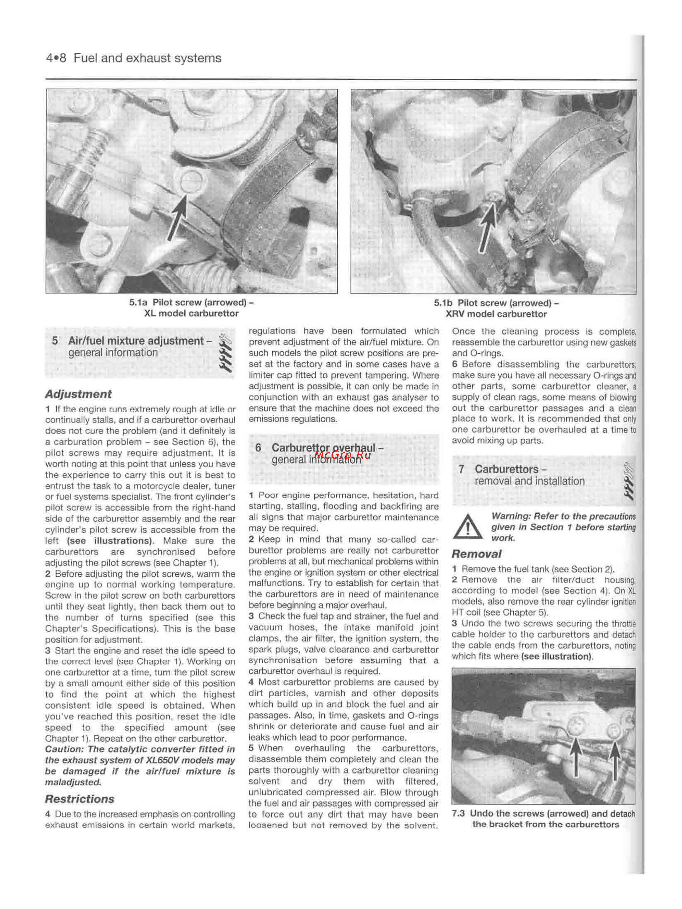 Honda TRANSALP XL600-650V (1987-2002) [135/291] Carburettors