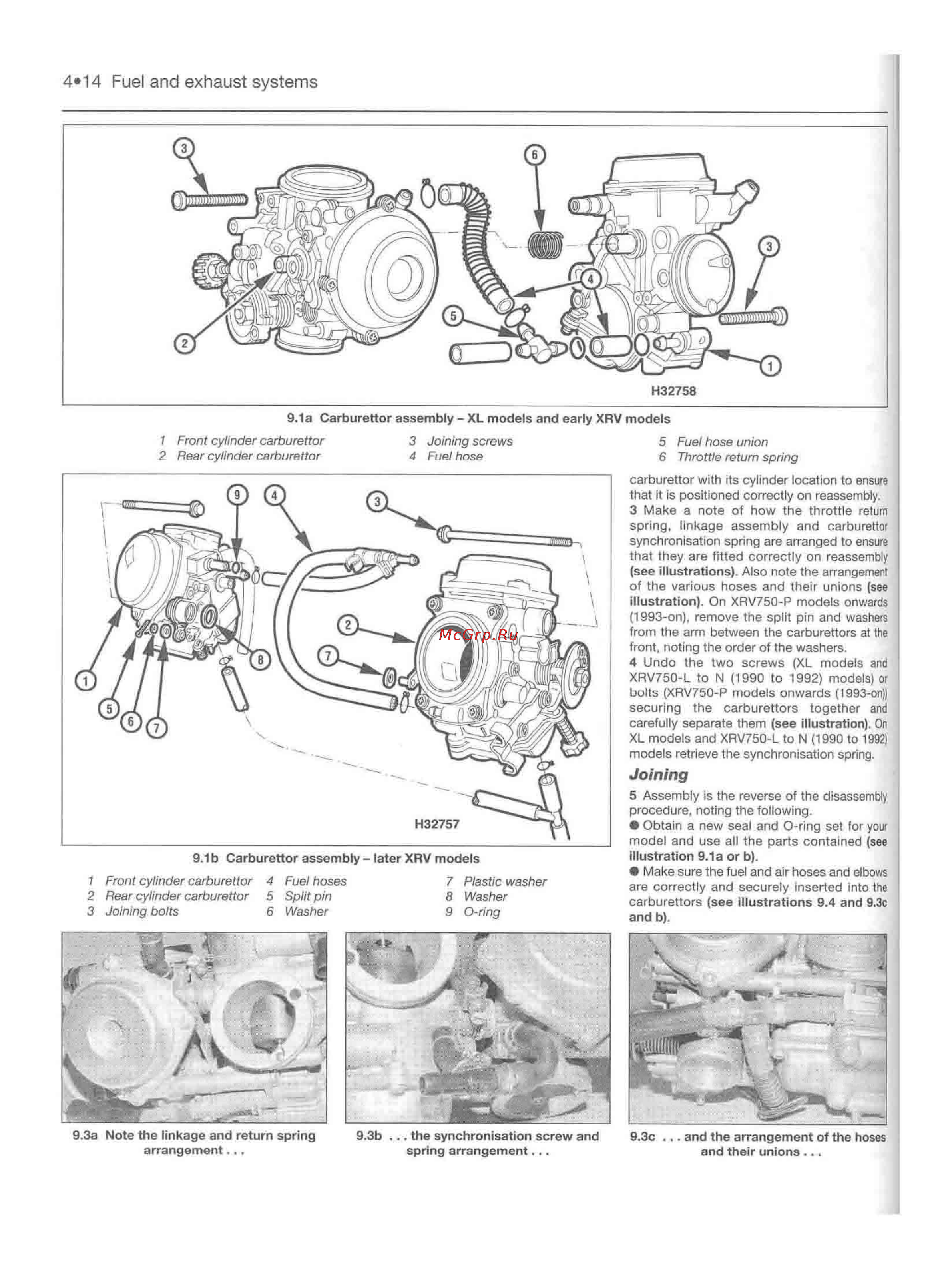 Honda TRANSALP XL600-650V (1987-2002) [141/291] 14 fuel and exhaust systems