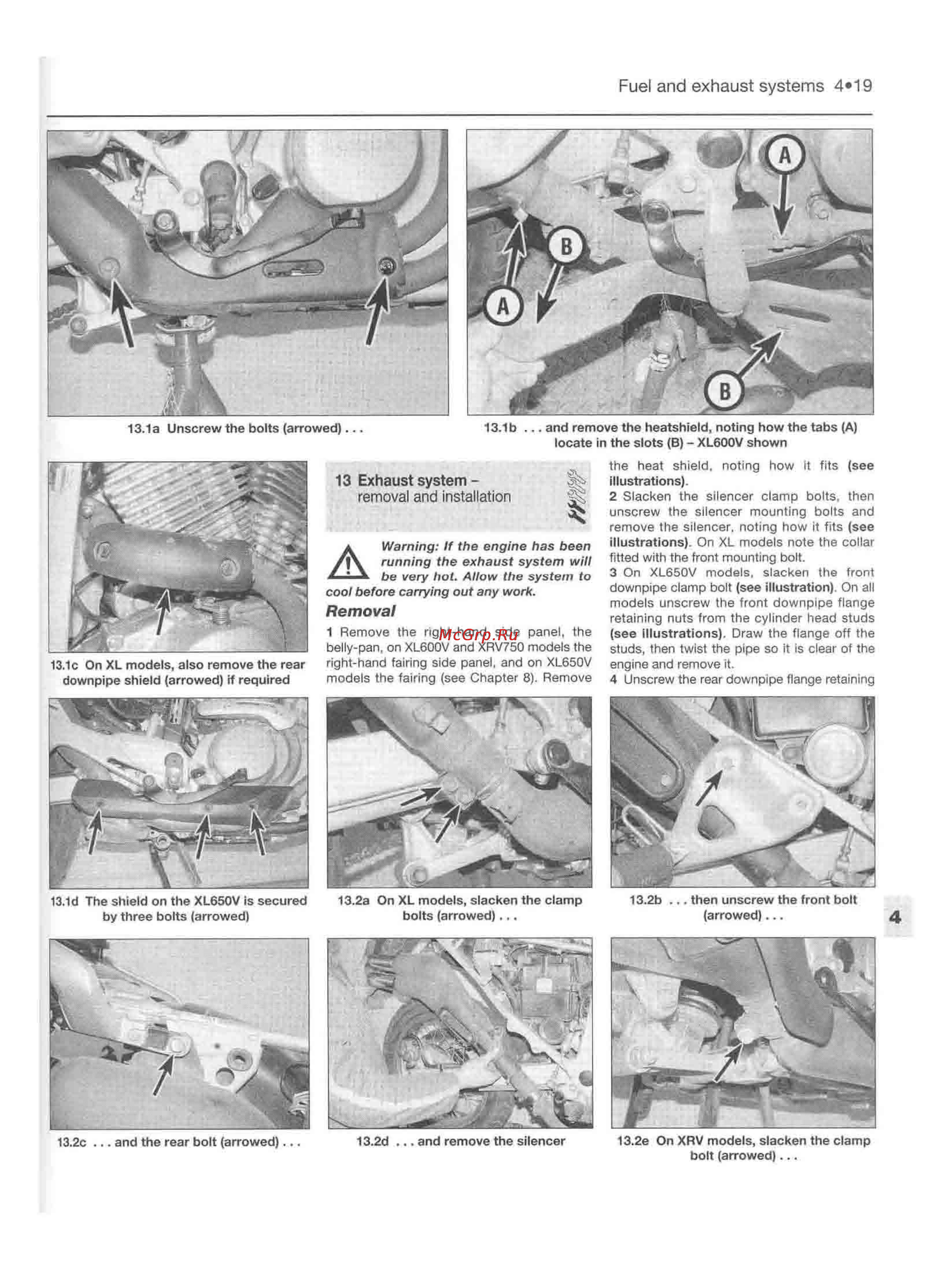 Honda TRANSALP XL600-650V (1987-2002) [146/291] Fuel and exhaust systems 4 19