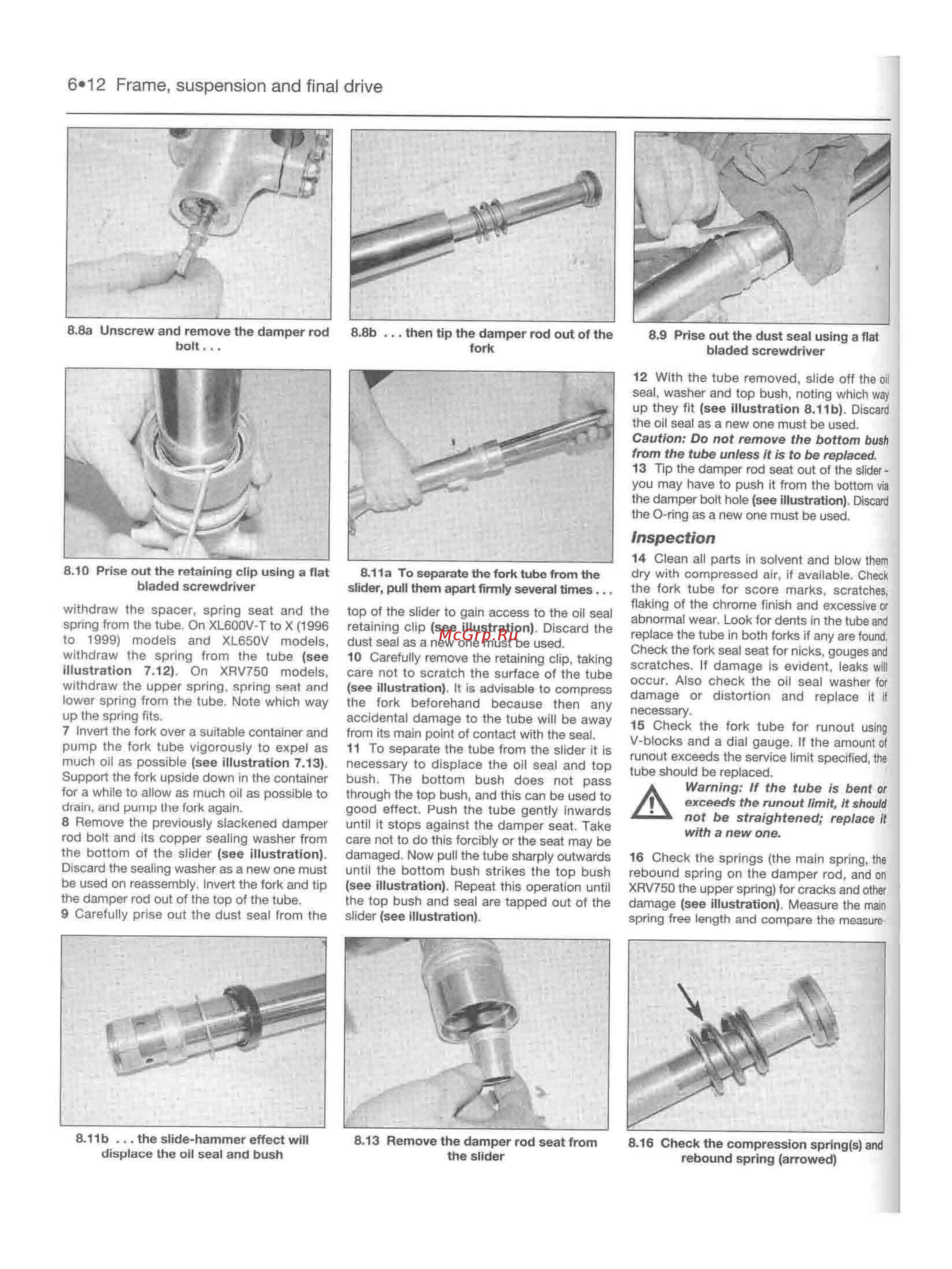 Honda TRANSALP XL600-650V (1987-2002) [170/291] 12 frame suspension and final drive