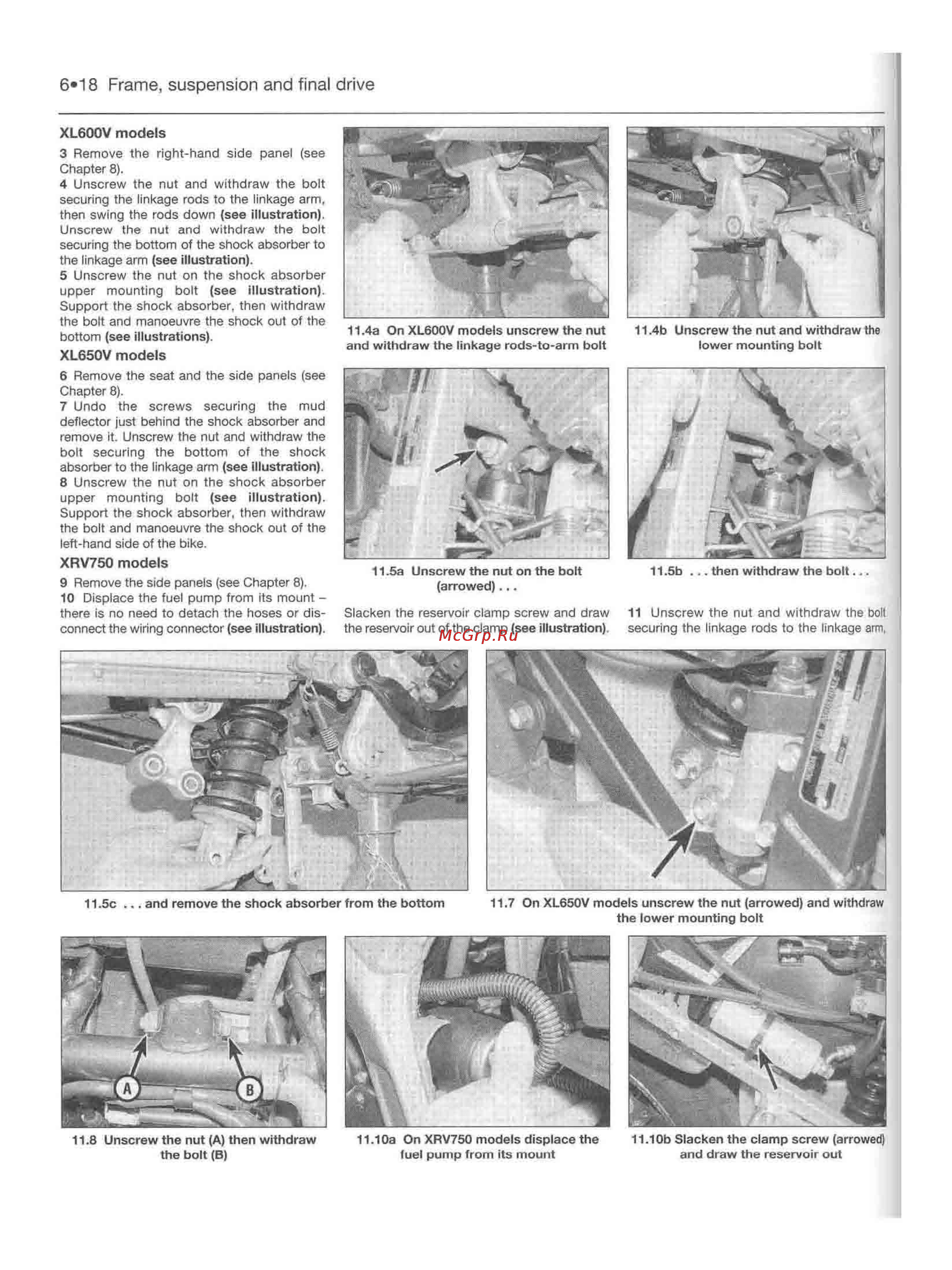 Honda TRANSALP XL600-650V (1987-2002) [176/291] 18 frame suspension and final drive