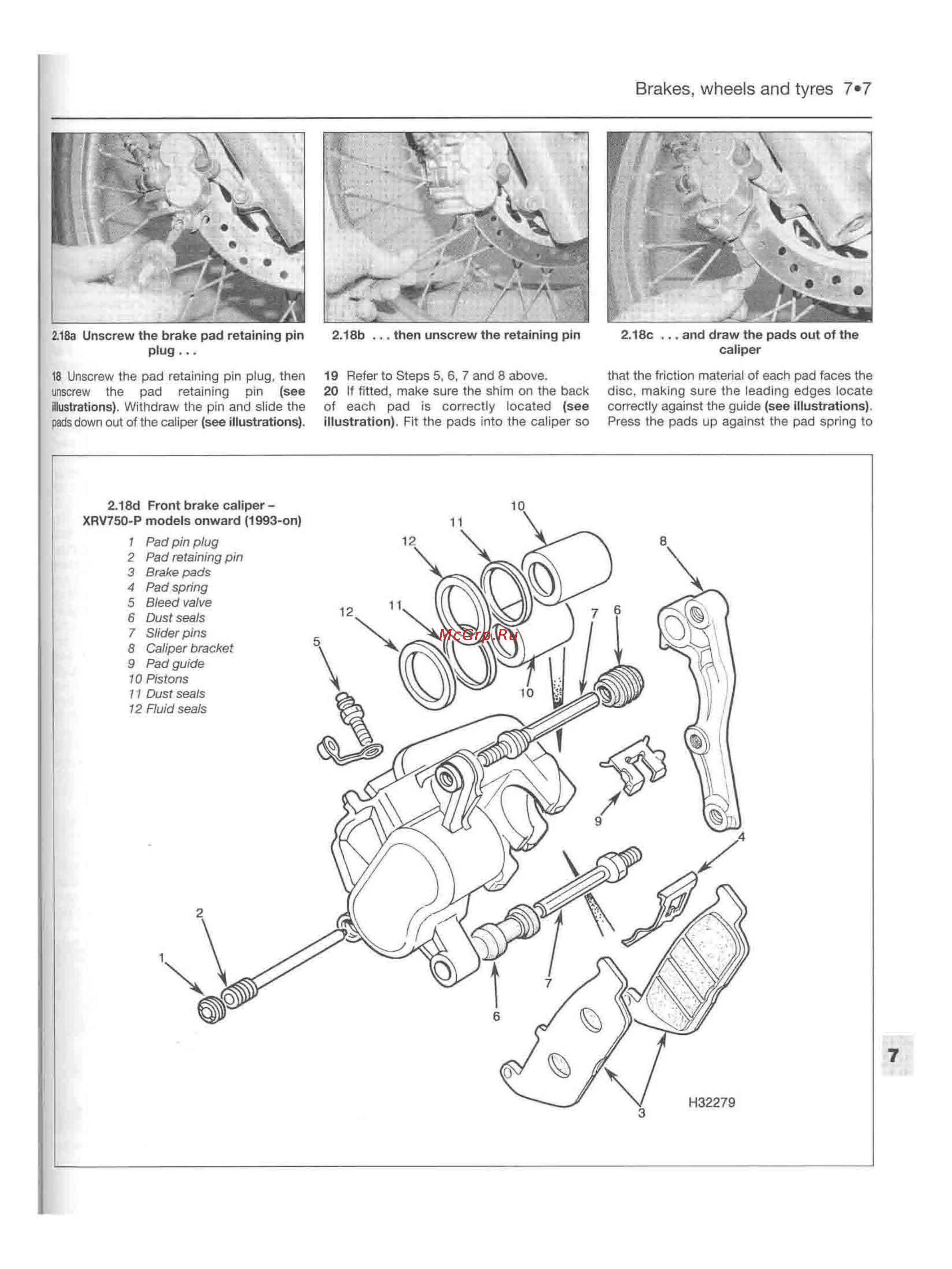 Honda TRANSALP XL600-650V (1987-2002) [192/291] Brakes wheels and tyres 7 7