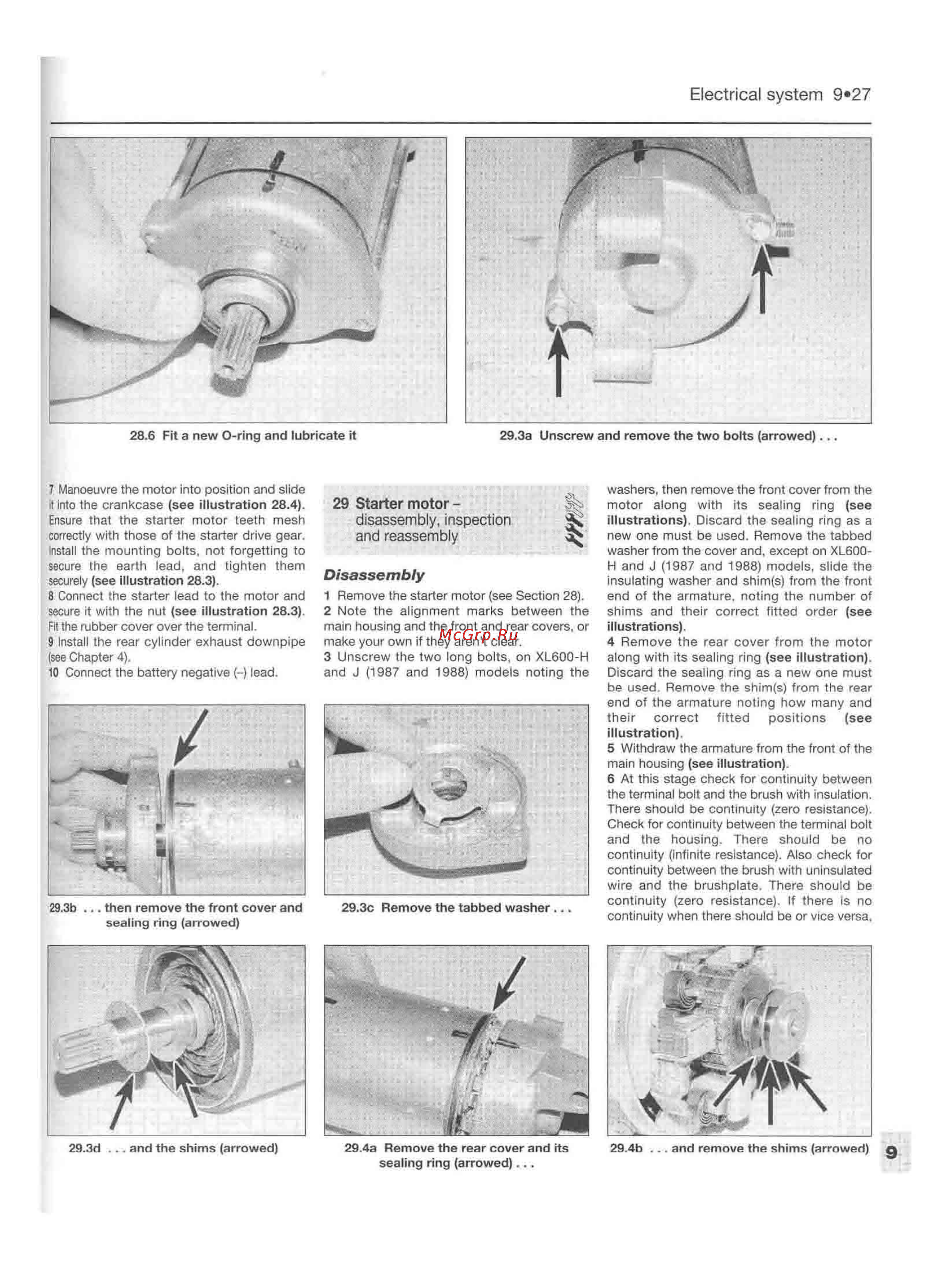 Honda TRANSALP XL600-650V (1987-2002) [248/291] Electrical system 9 27