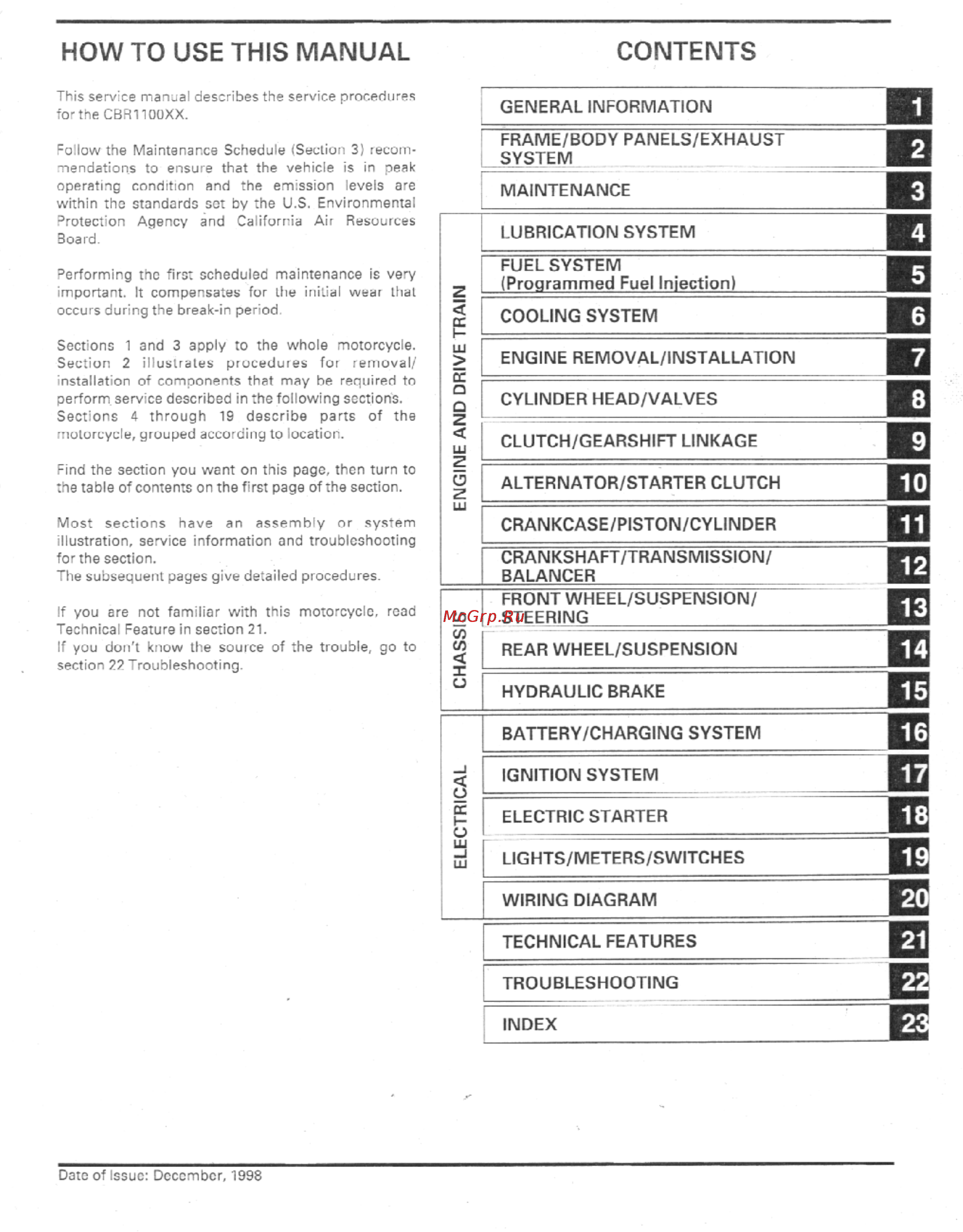 Honda CBR1100XX (1999-2002) [4/559] Wiring diagram