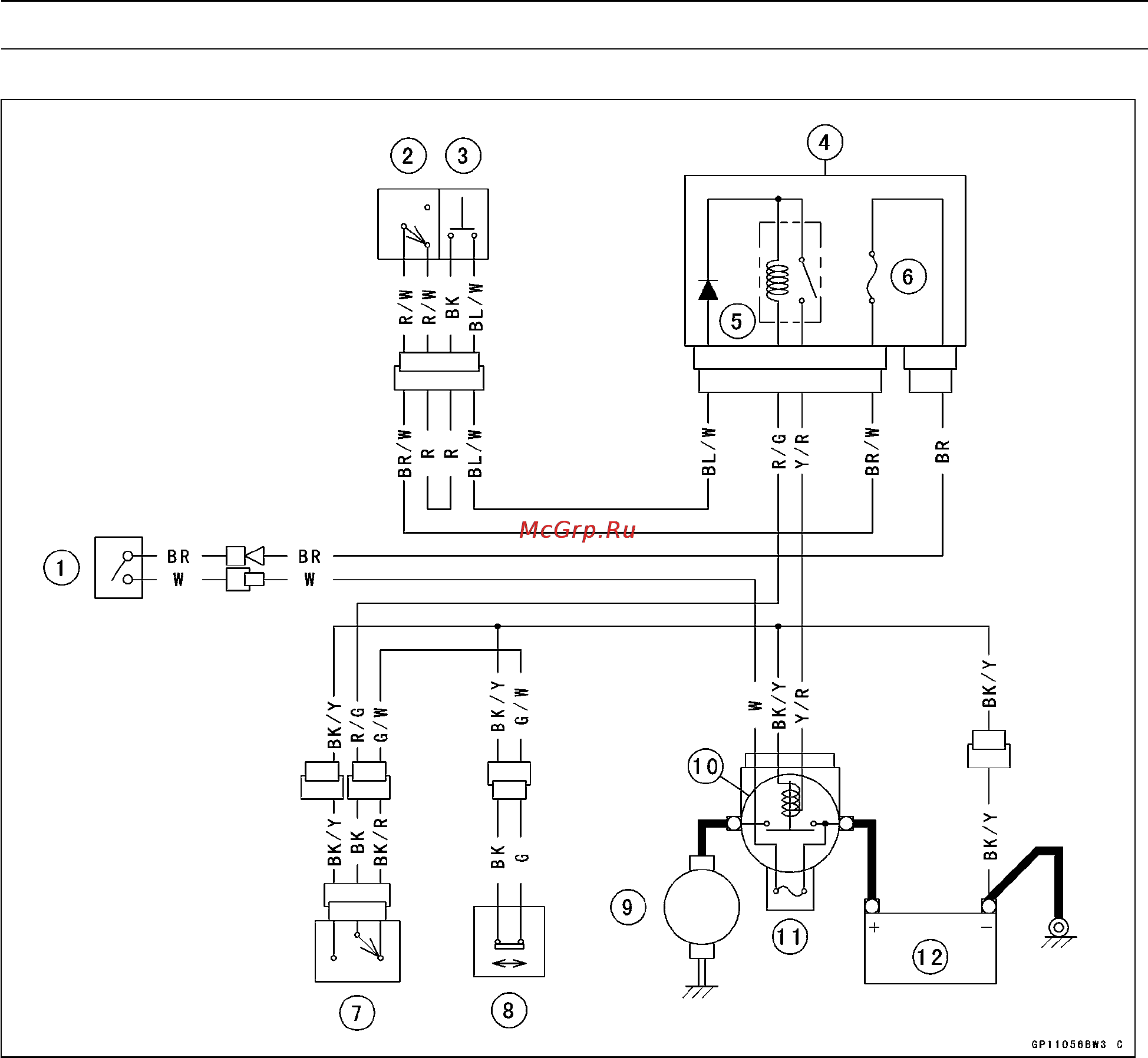 Kawasaki ZX1200 (2002-2004) [538/613] 48 electrical system