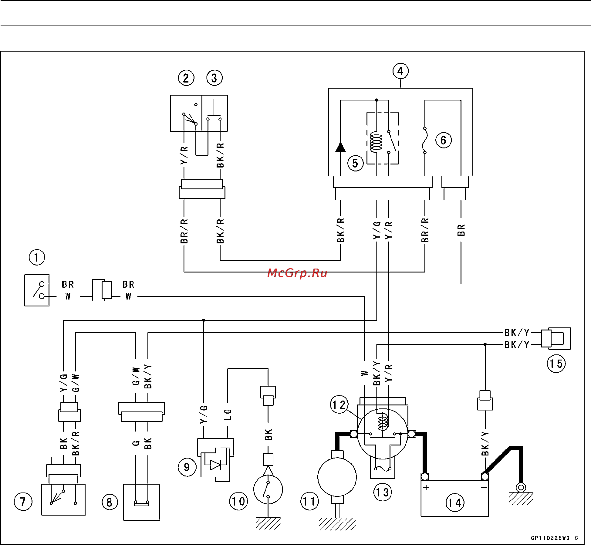Kawasaki VULCAN 1600 CLASSIC (2003) [504/575] 58 electrical system