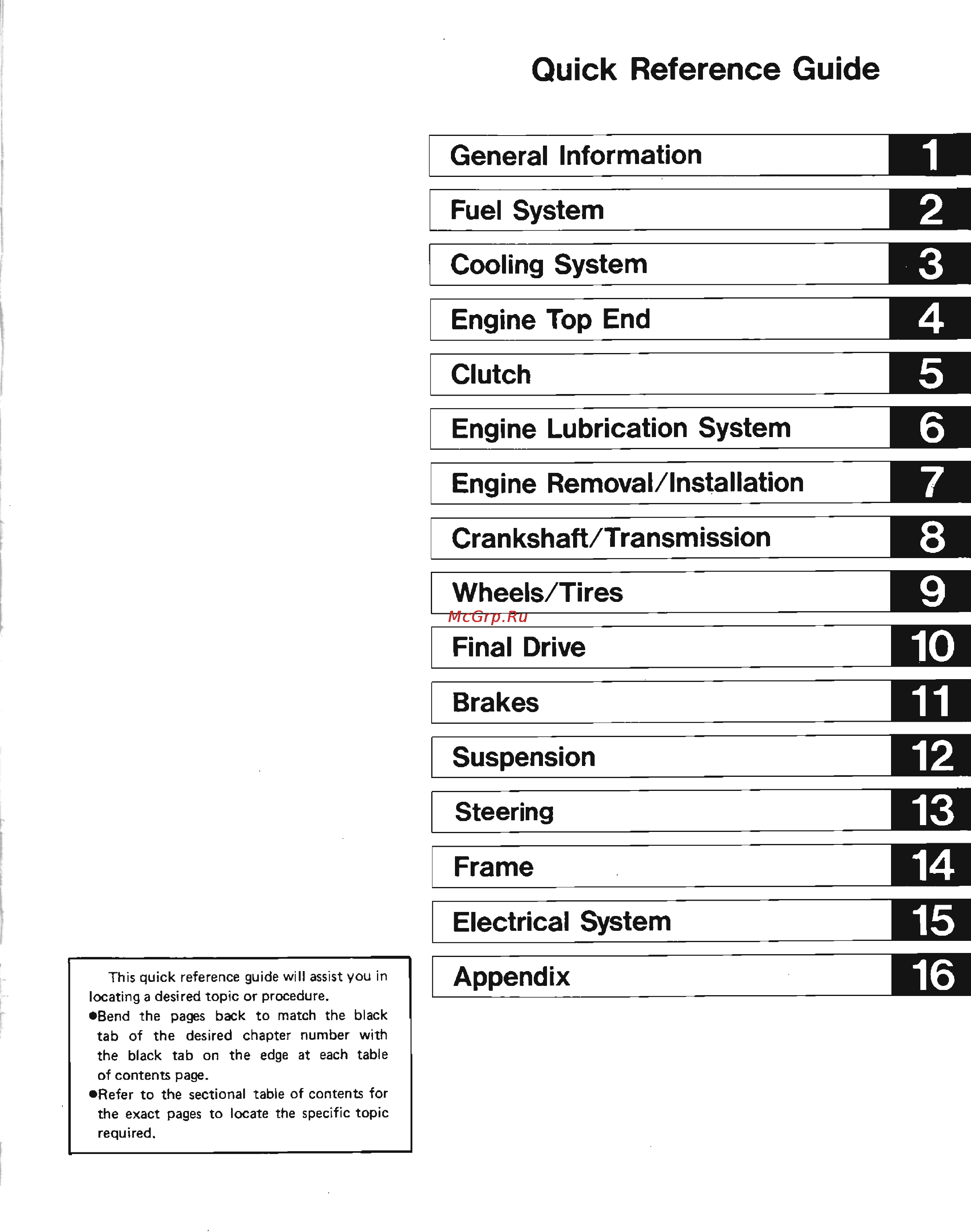 Kawasaki VN1500 (1987-1999) [2/270] Quick reference guide