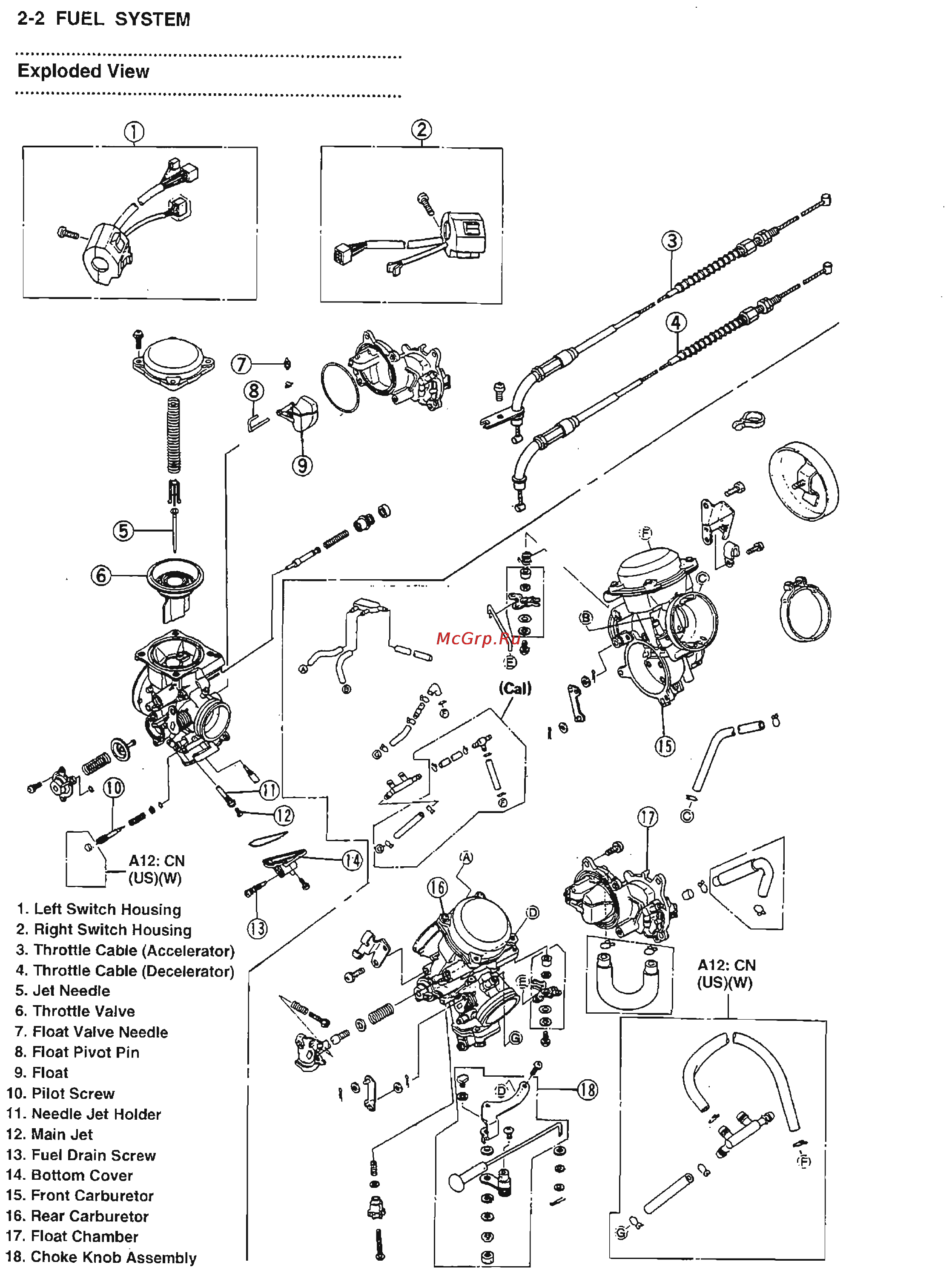 Kawasaki VN1500 (1987-1999) [29/270] Fuel system