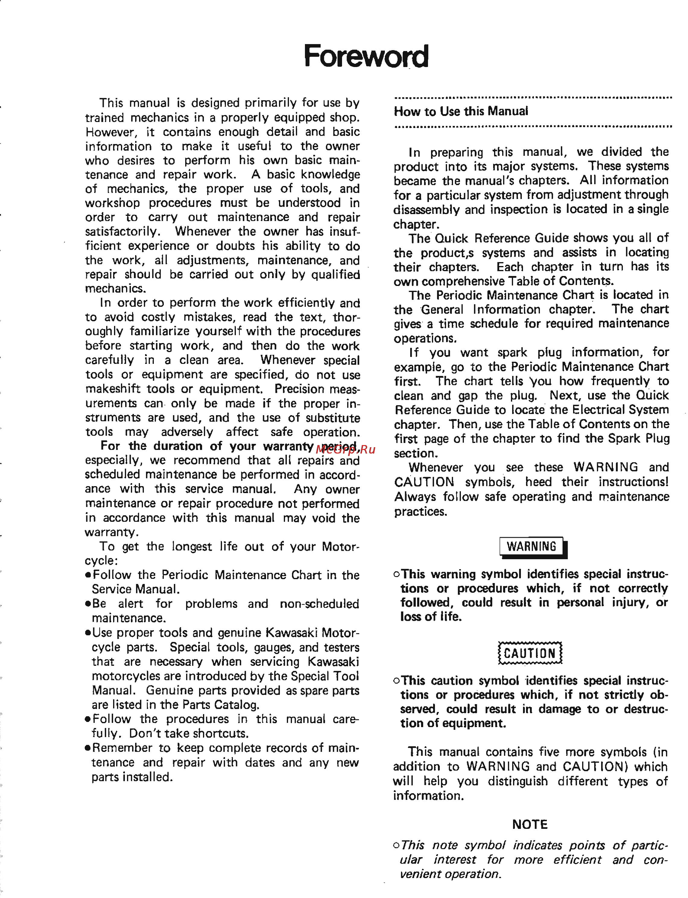 Kawasaki VN1500 (1987-1999) [7/270] Foreword