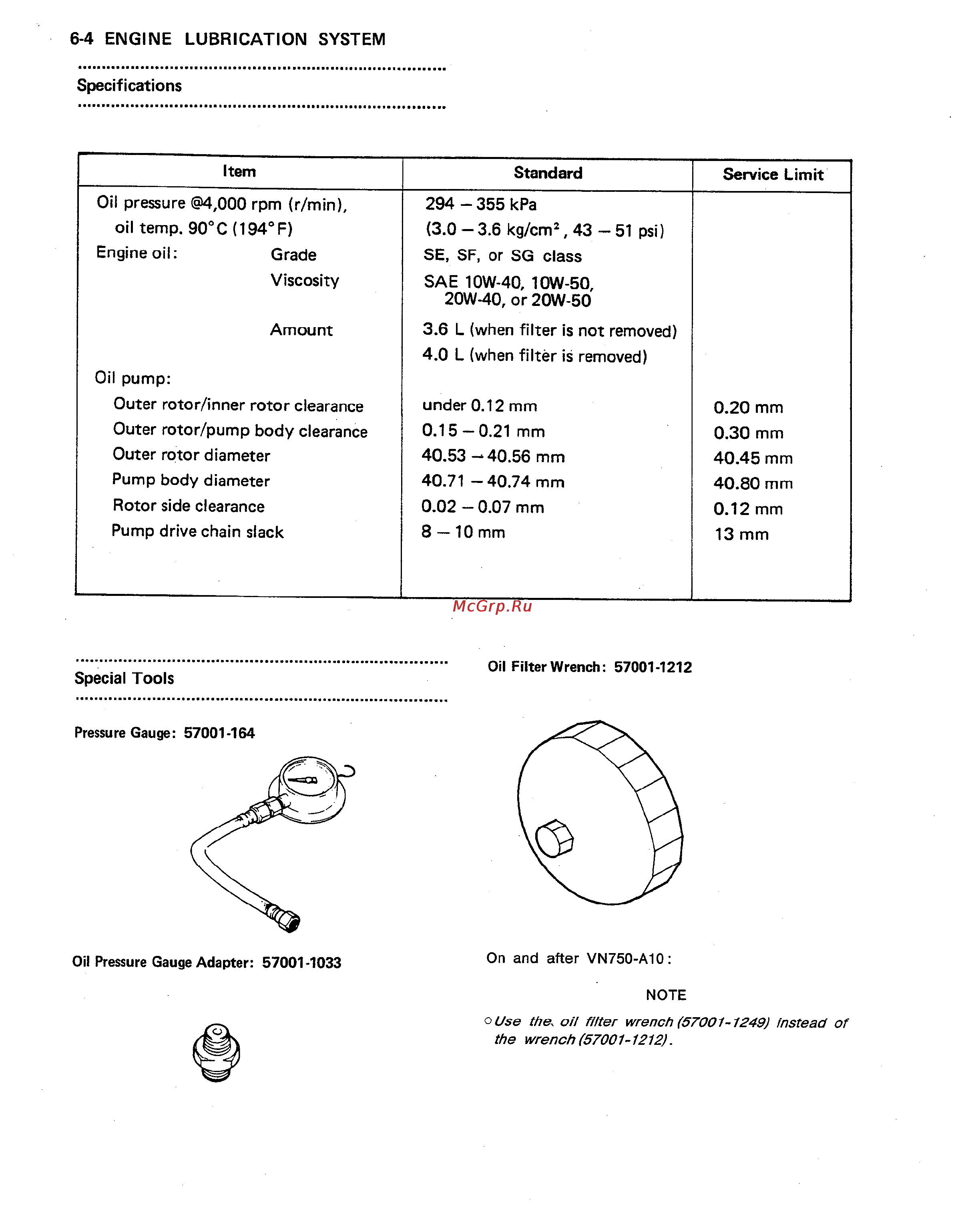 Kawasaki VULCAN VN750 (2000) [118/2395] Specifications