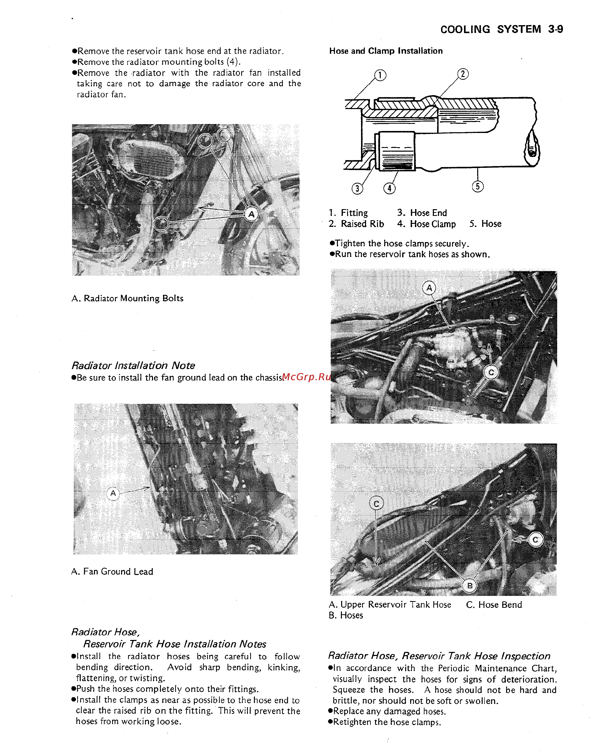 Kawasaki VULCAN VN750 (2000) [53/2395] Radiator installation note