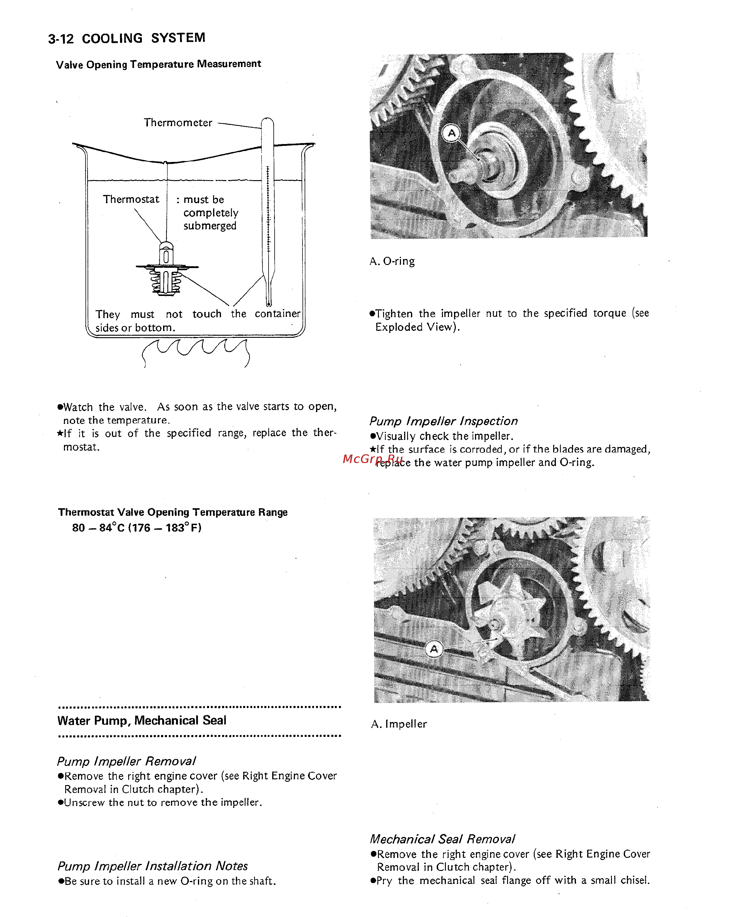 Kawasaki VULCAN VN750 (2000) [56/2395] Pump impeller inspection