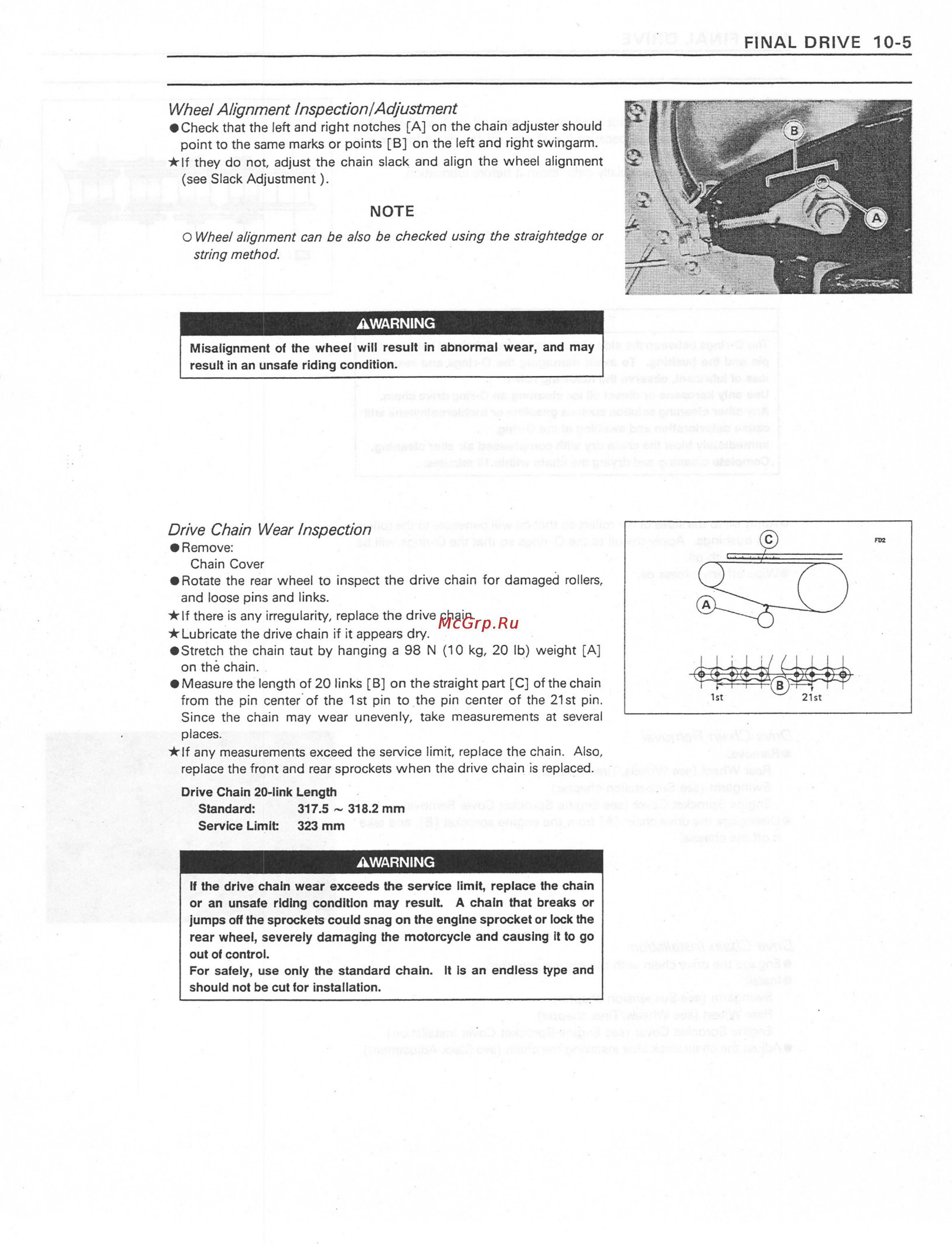 Kawasaki VN800 (1996-2004) [168/405] Http manuals magnamaniac com