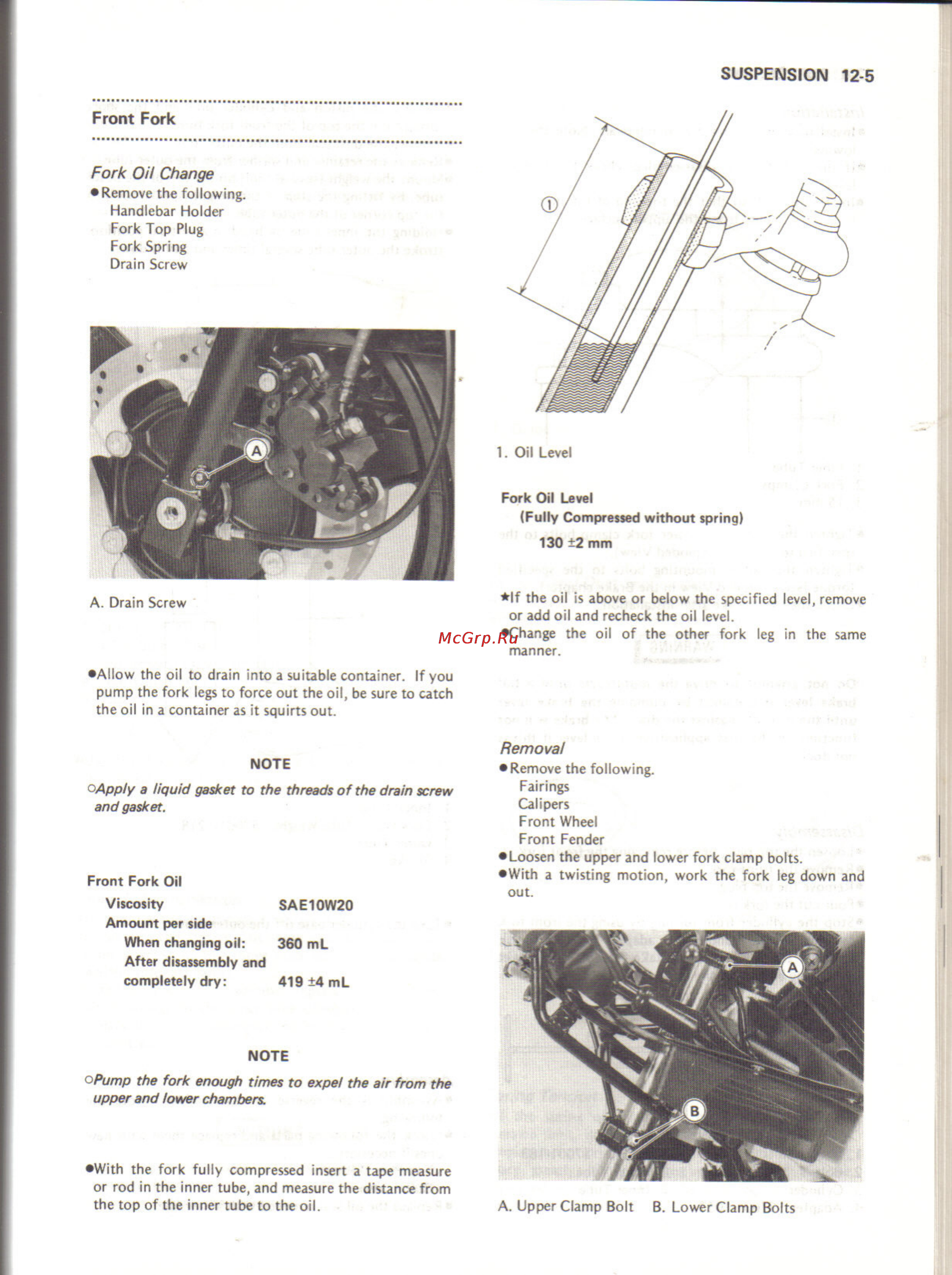 Kawasaki NINJA ZX-10 (1988-1990) [160/231] Front fork