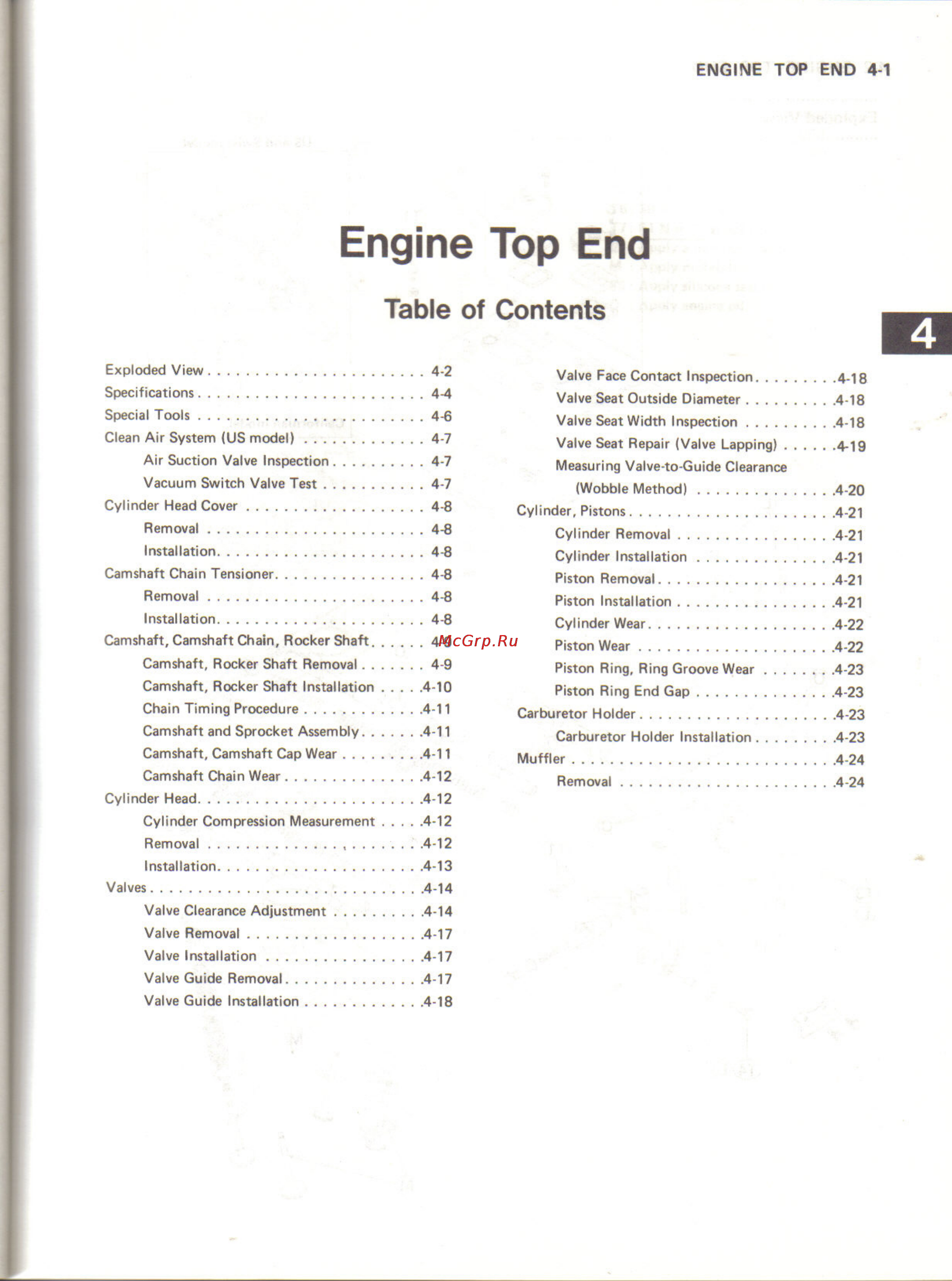 Kawasaki NINJA ZX-10 (1988-1990) [54/231] Engine top end