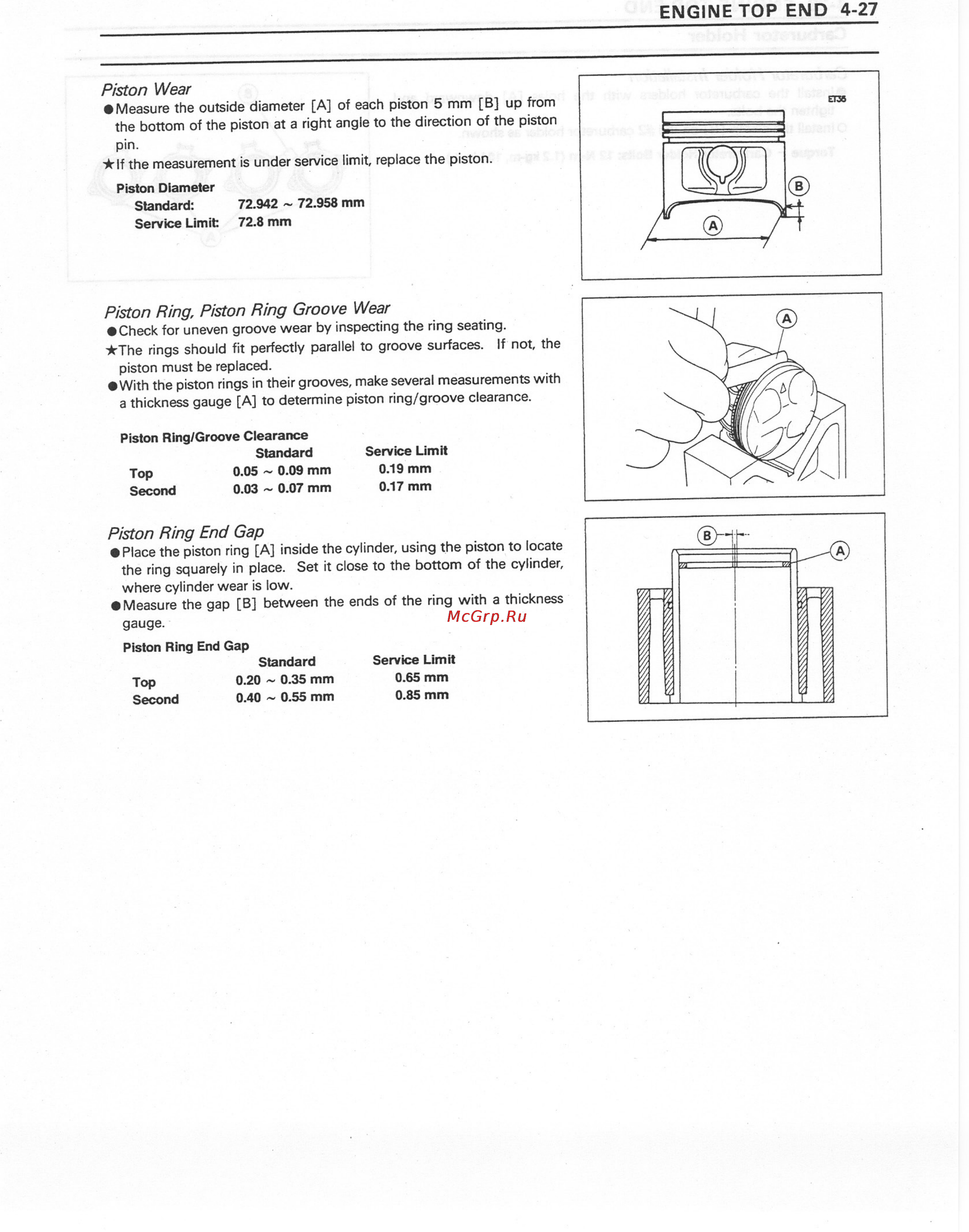 Kawasaki NINJA ZX-7RR (1997-2003) [129/364] Engine top end 4 27