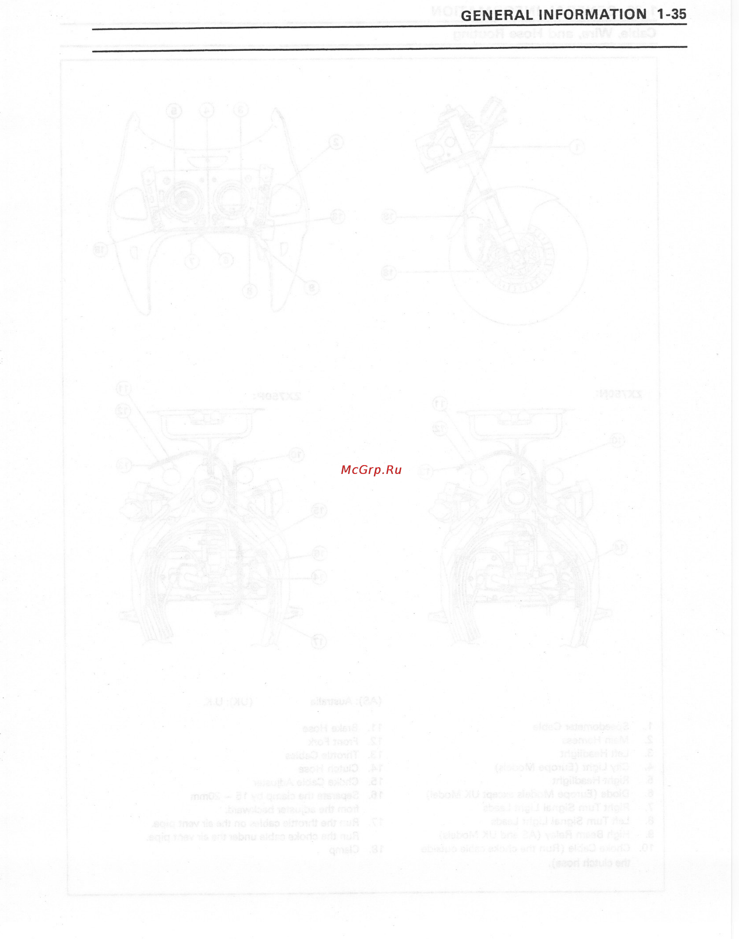 Kawasaki NINJA ZX-7RR (1997-2003) Инструкция по эксплуатации онлайн [43/364] 114620