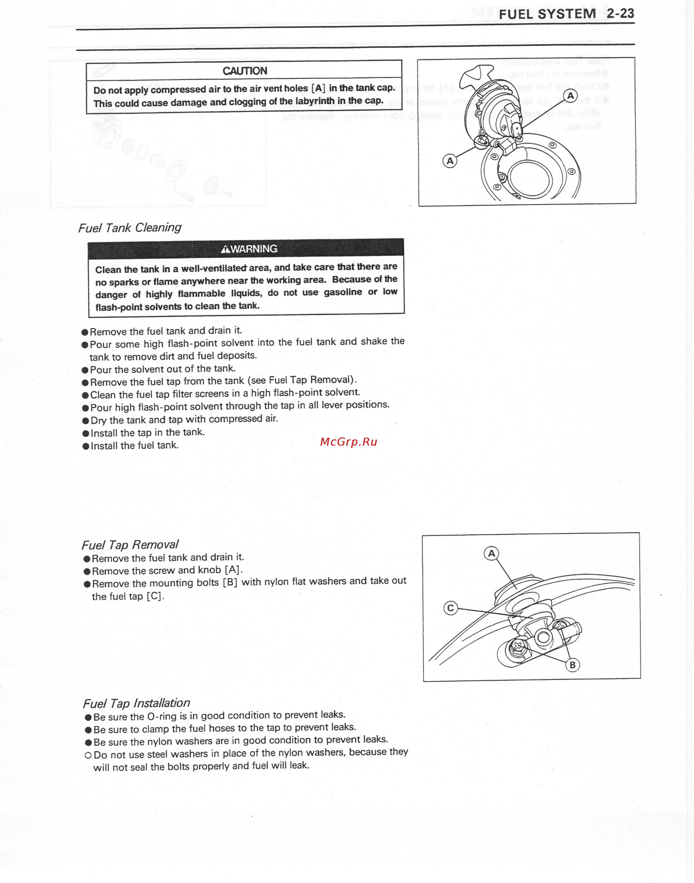 Kawasaki NINJA ZX-7RR (1997-2003) [81/364] Fuel system 2 23