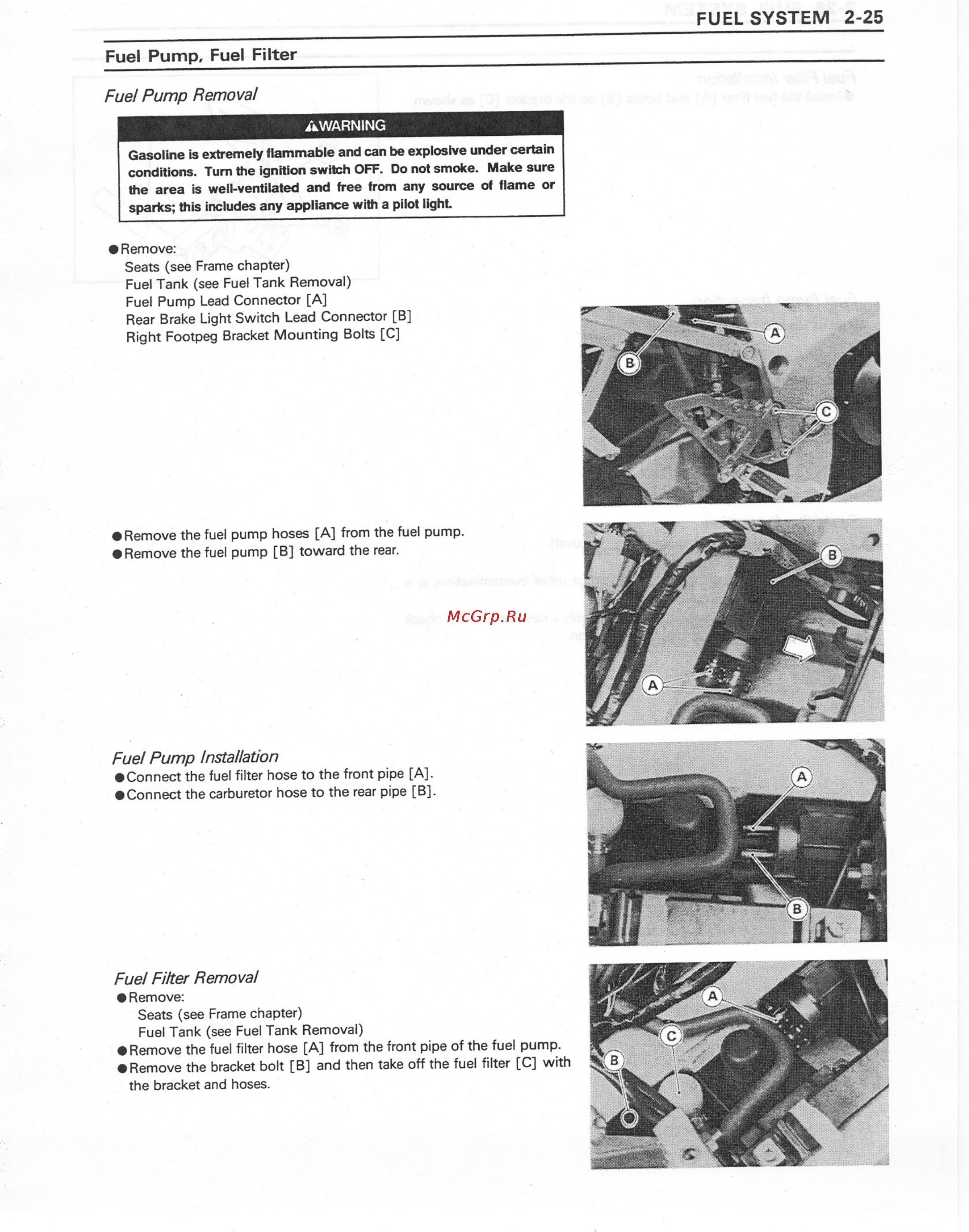 Kawasaki NINJA ZX-7RR (1997-2003) [83/364] Fuel system 2 25