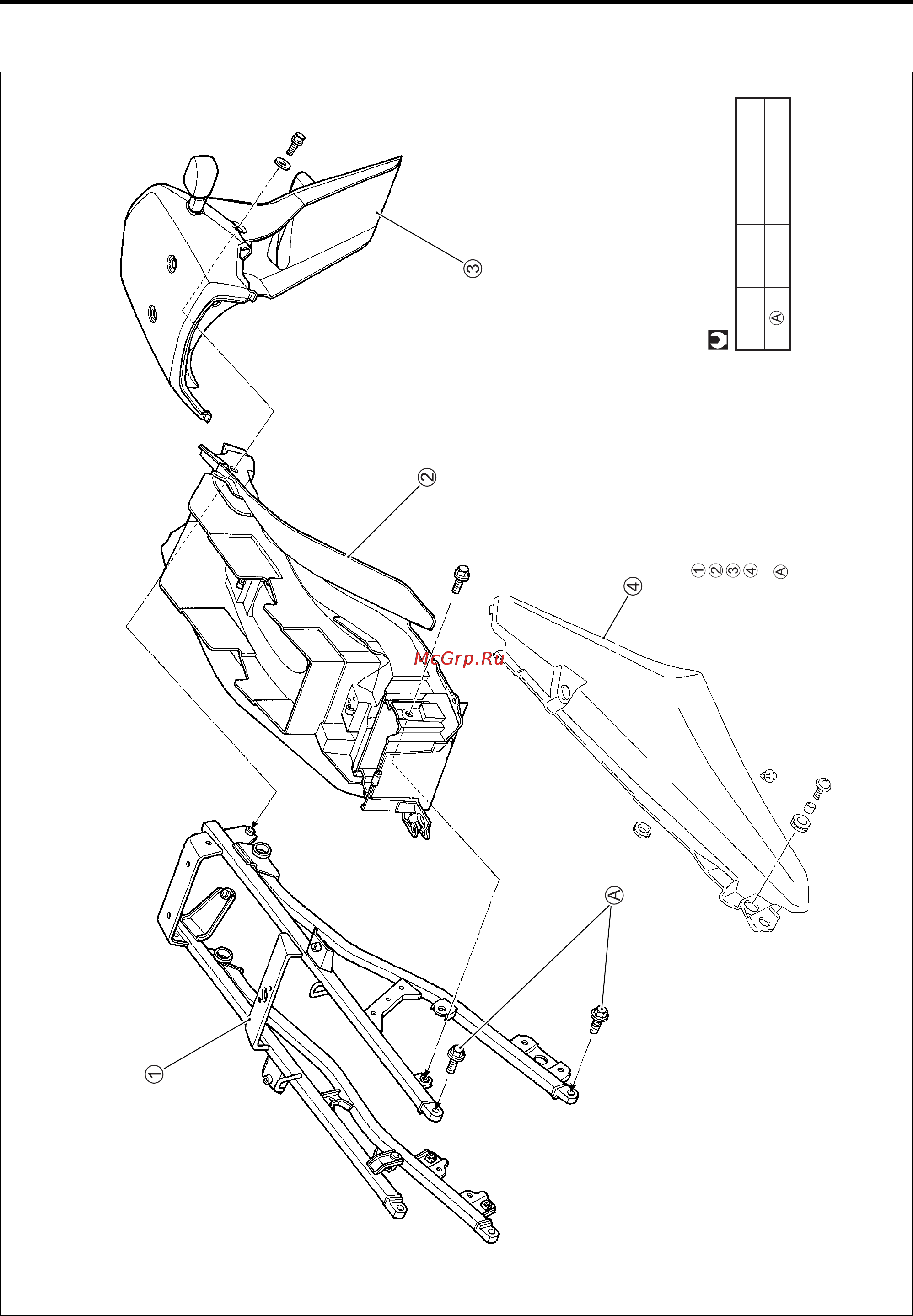 Kawasaki KLV1000 (2004) [304/529] Chassis 6 3