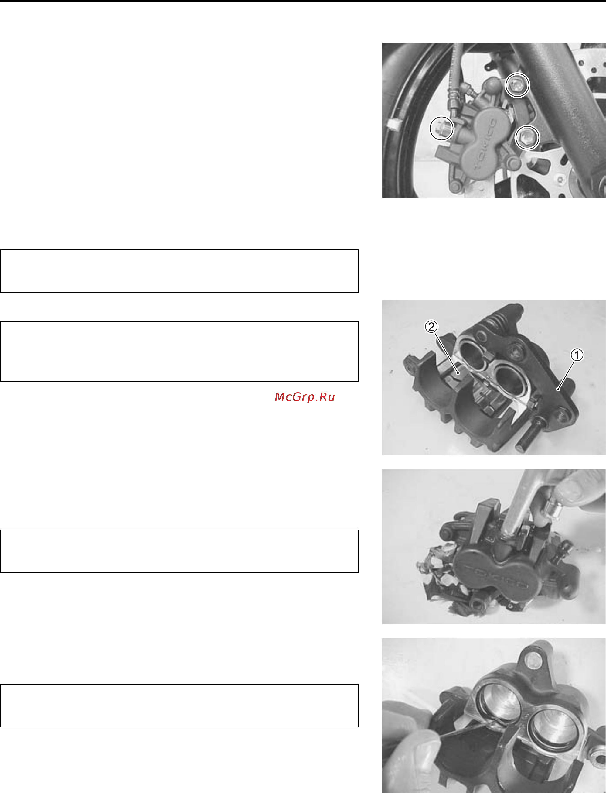 Kawasaki KLV1000 (2004) [360/529] Caliper removal and disassembly