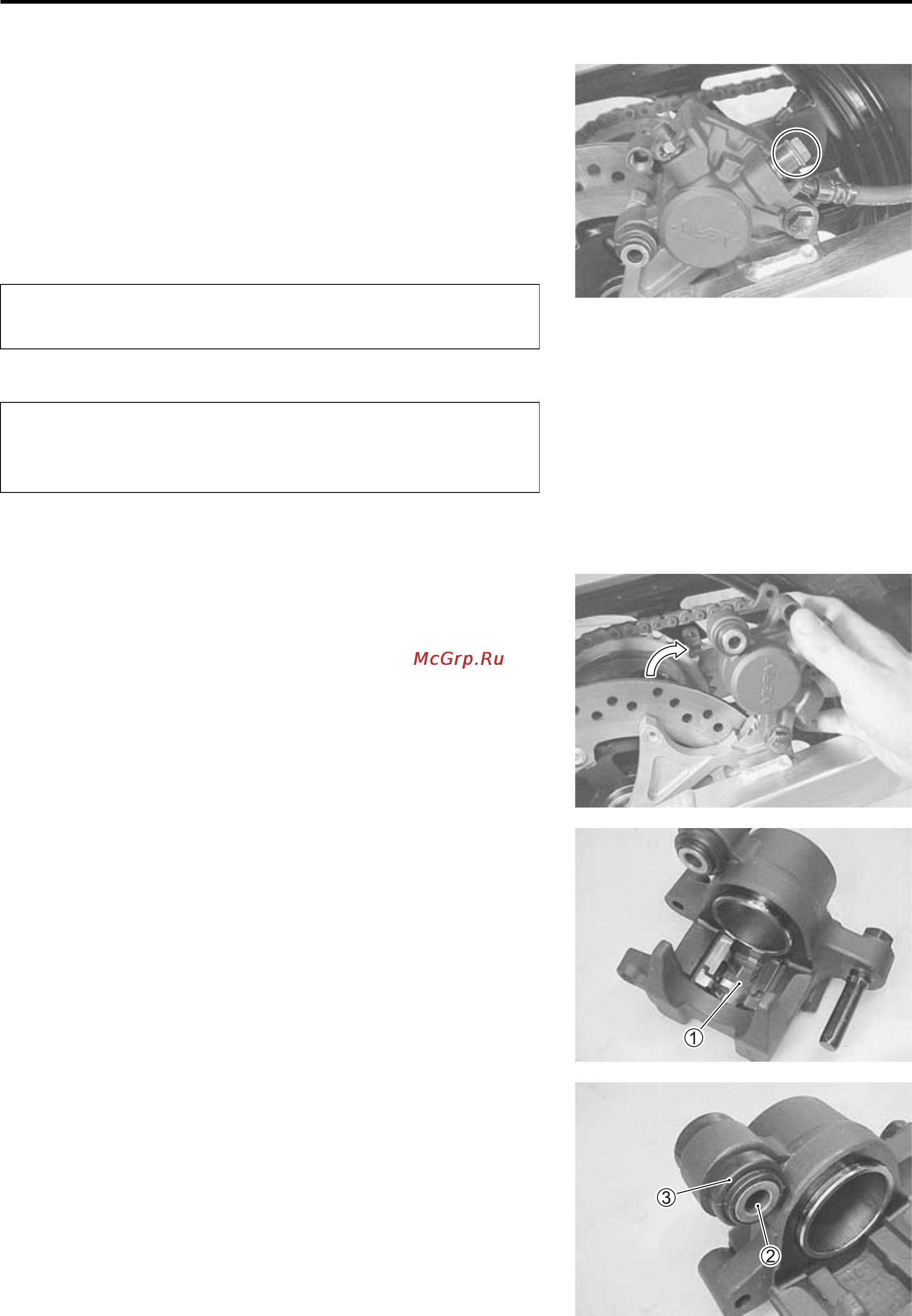 Kawasaki KLV1000 (2004) [370/529] Caliper removal and disassembly