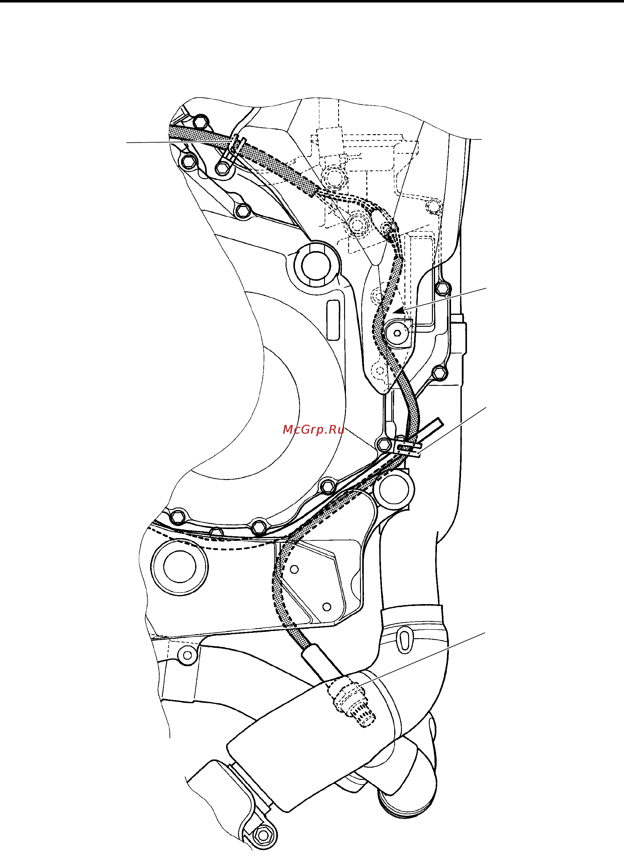 Kawasaki KLV1000 (2004) [481/529] Heated oxgen sensor wire routing