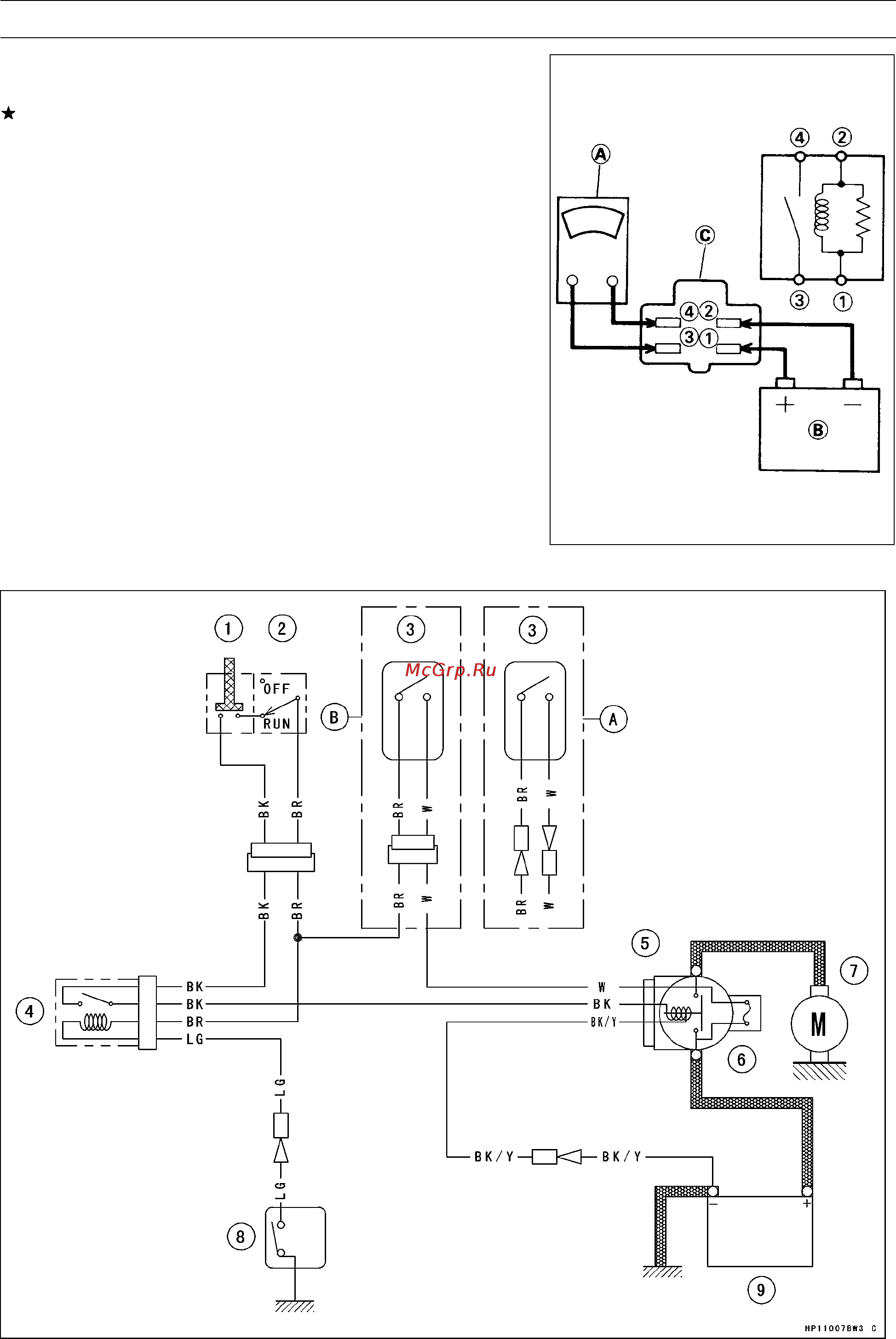 Kawasaki WORKHORSE 250 (2003) [295/322] Testing relay