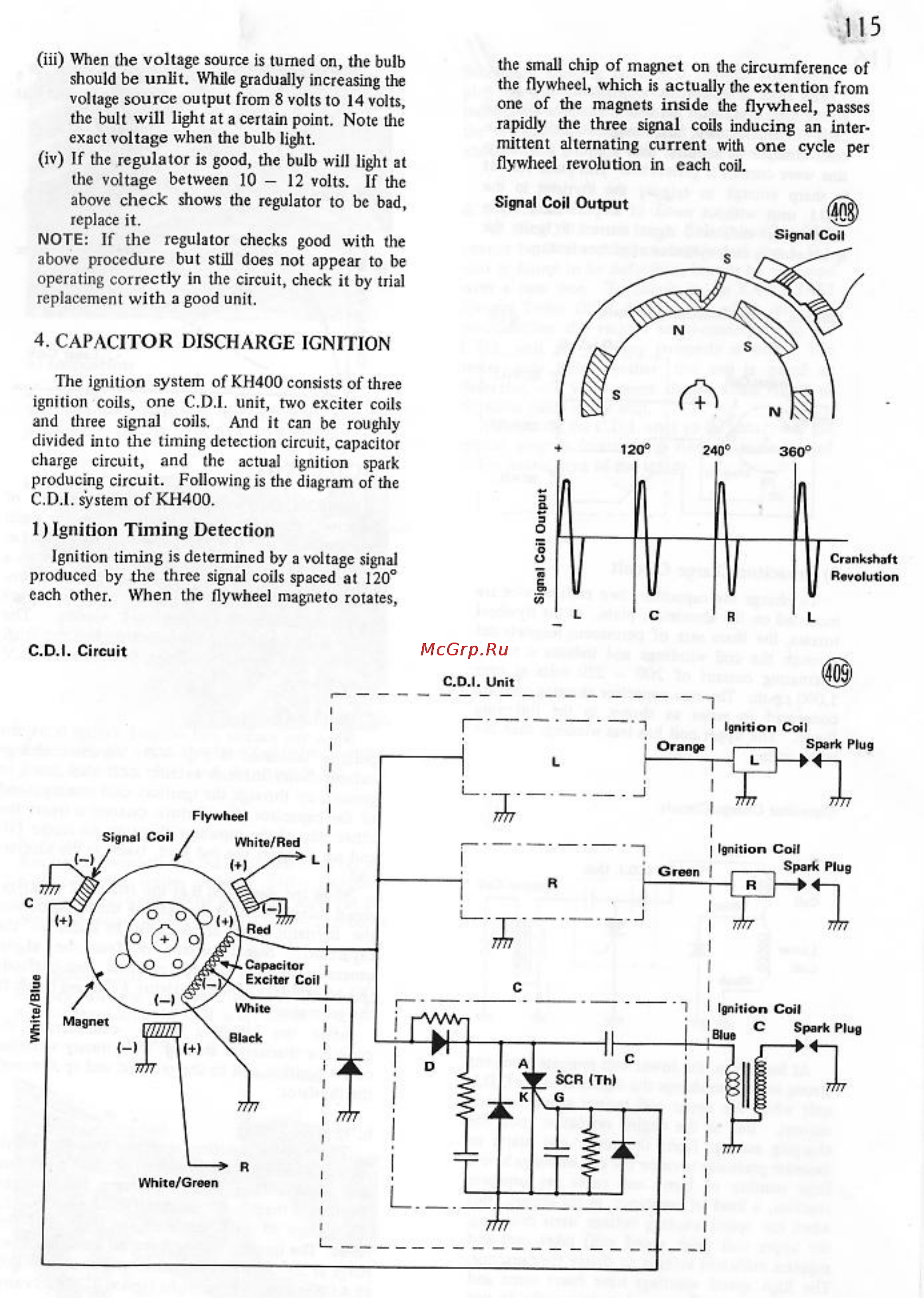 Kawasaki KH250 (1972-1976) [117/129] Capacitor discharge ignition