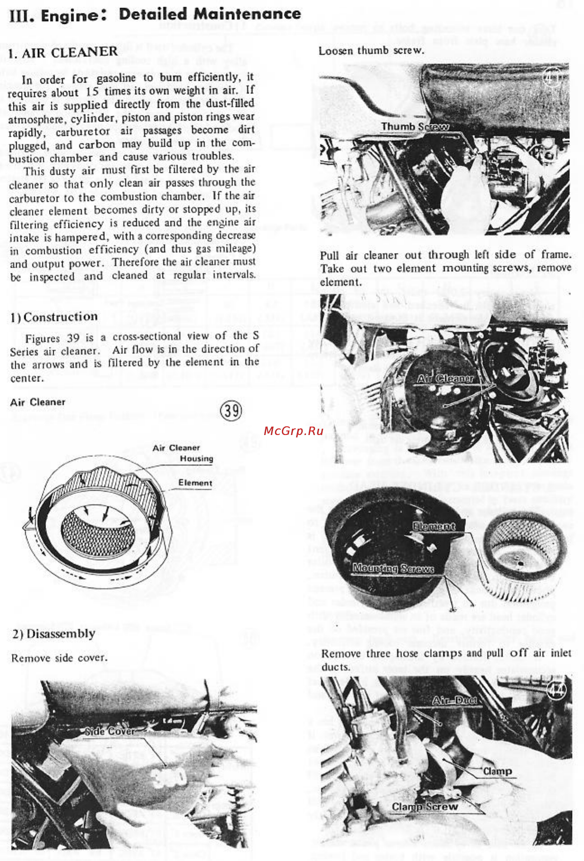 Kawasaki S2 (1972-1973) [19/129] Iii engine detailed maintenance