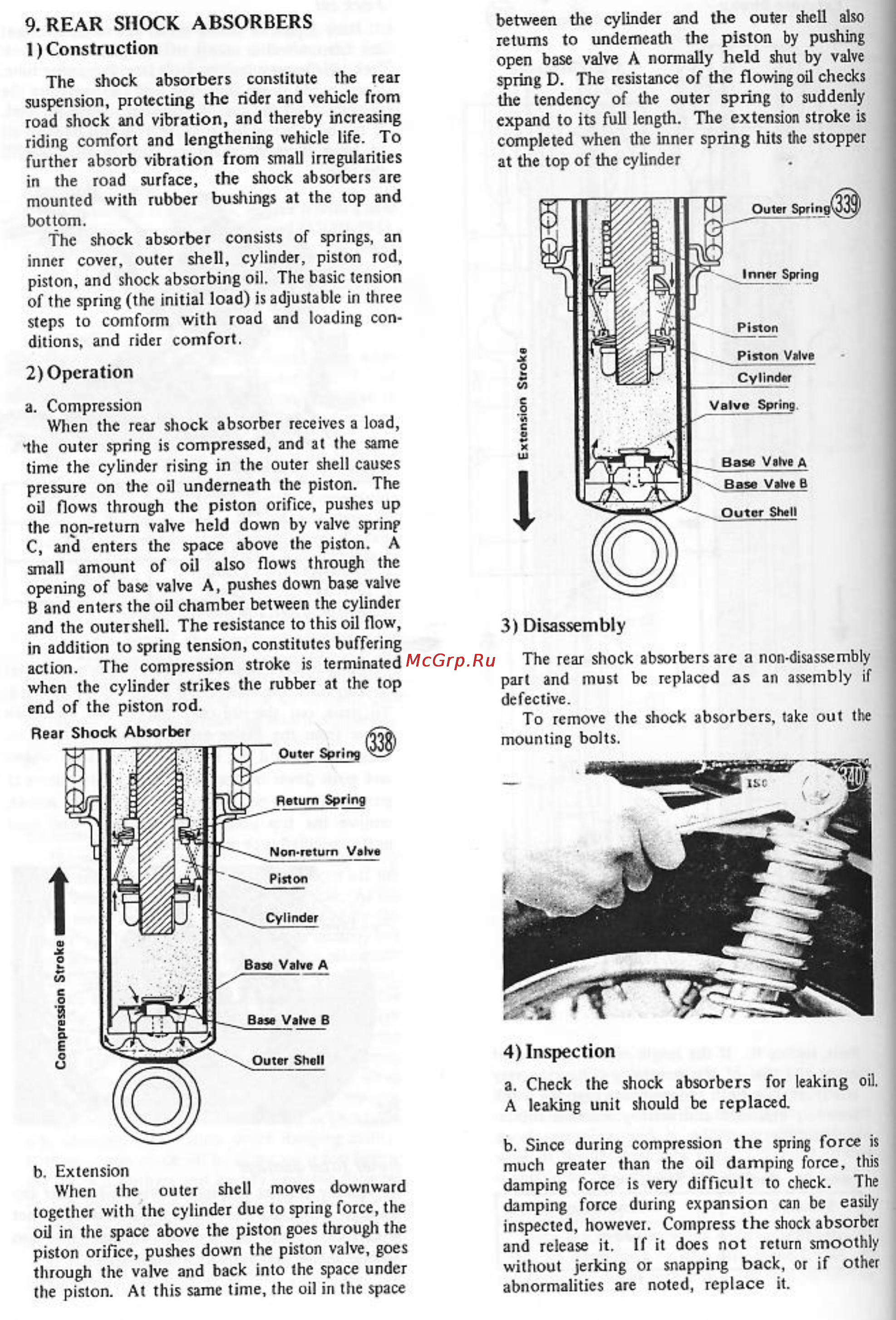 Kawasaki S2 (1972-1973) [98/129] Rear shock absorbers