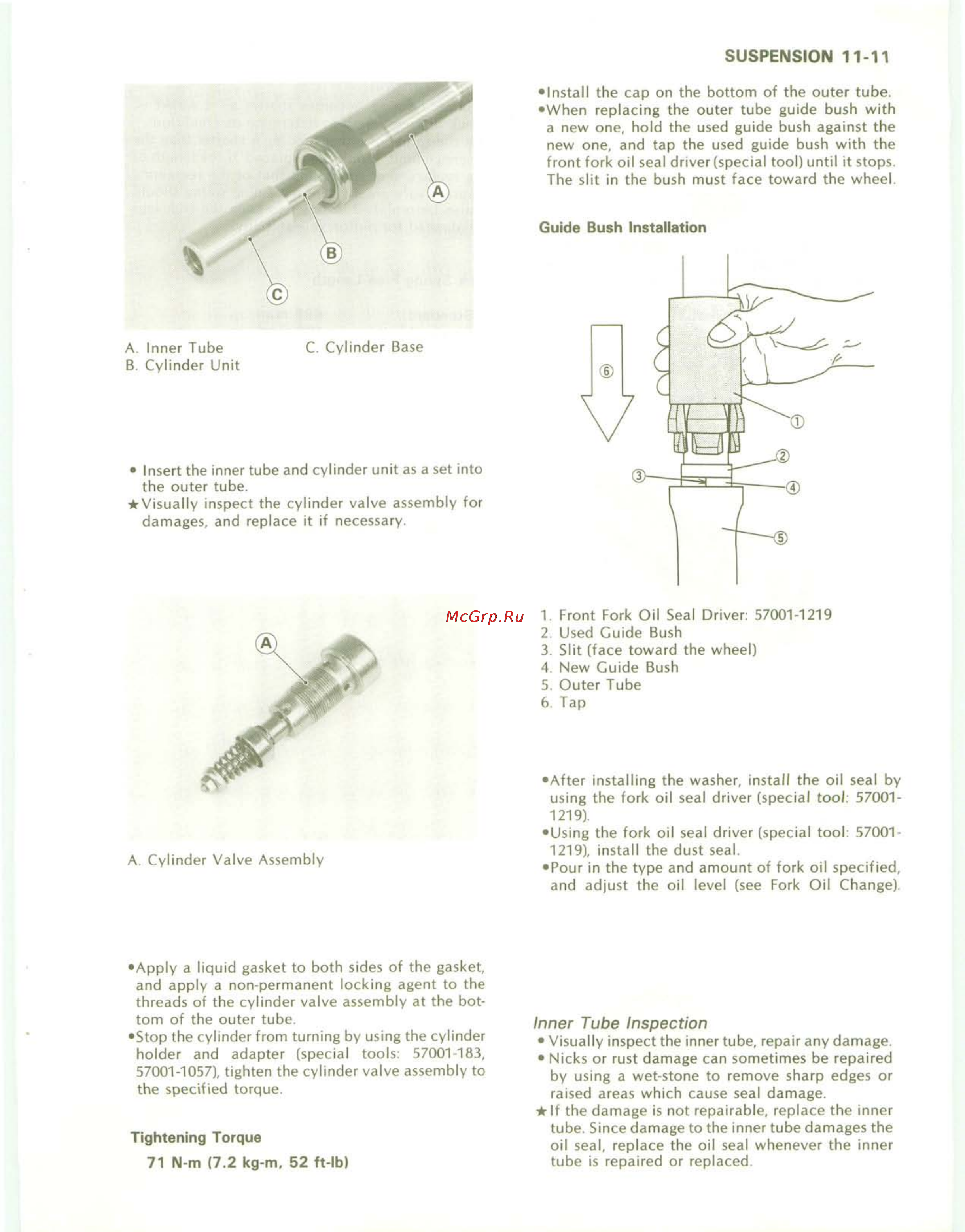 Kawasaki KDX200 (1989-1994) [135/174] N m 7 kg m 52 ft lb