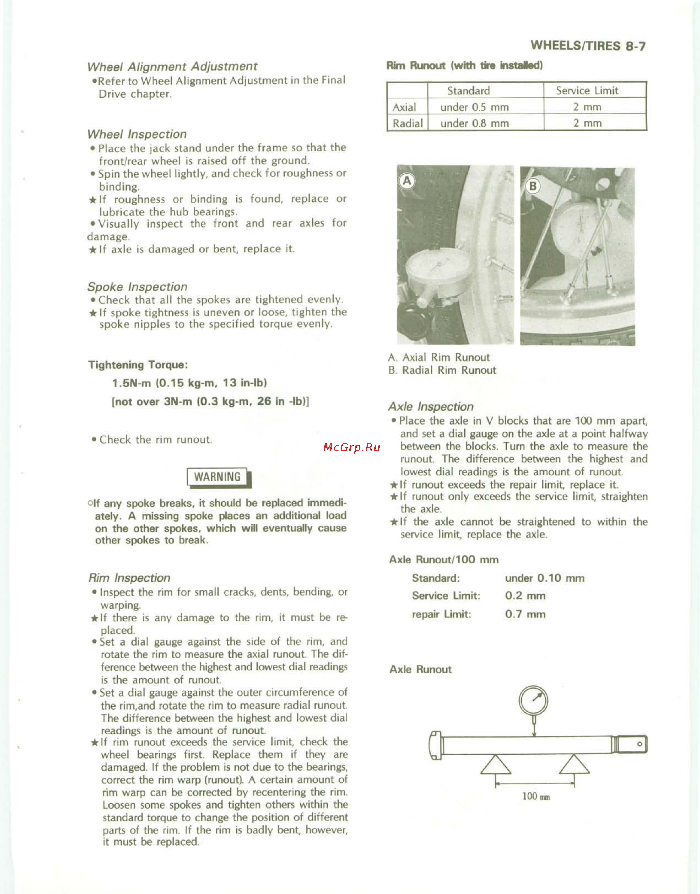 Kawasaki KDX200 (1989-1994) [97/174] N m 0 5 kg m 13 in lb