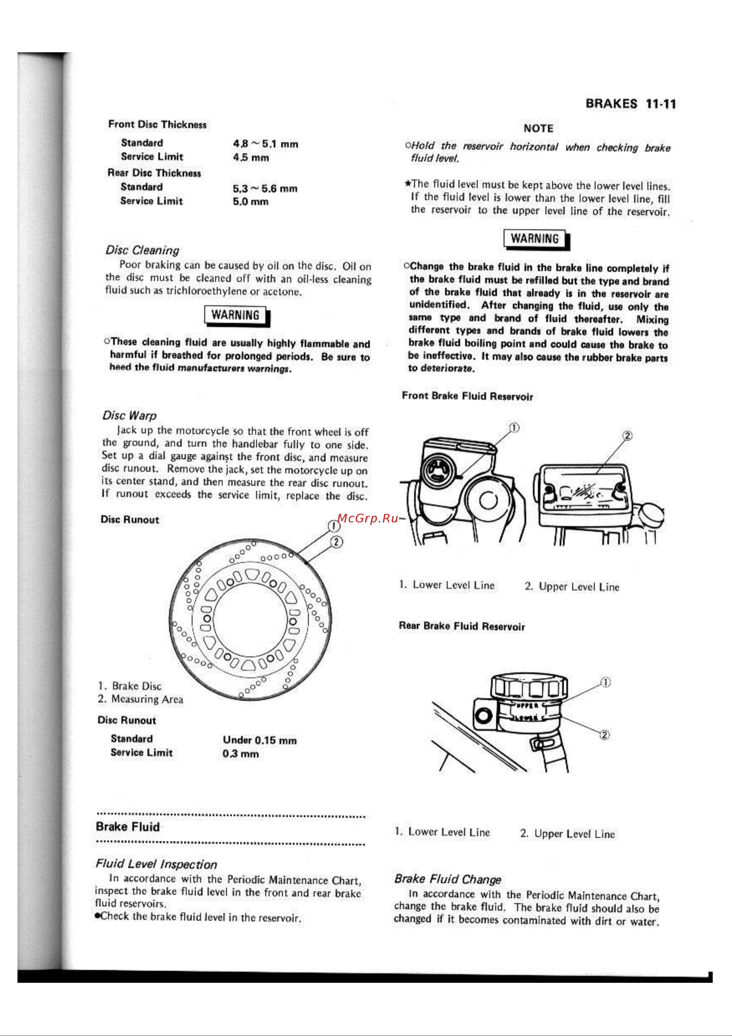 Kawasaki NINJA EX250R (1987) [166/248] Brakes 11 11