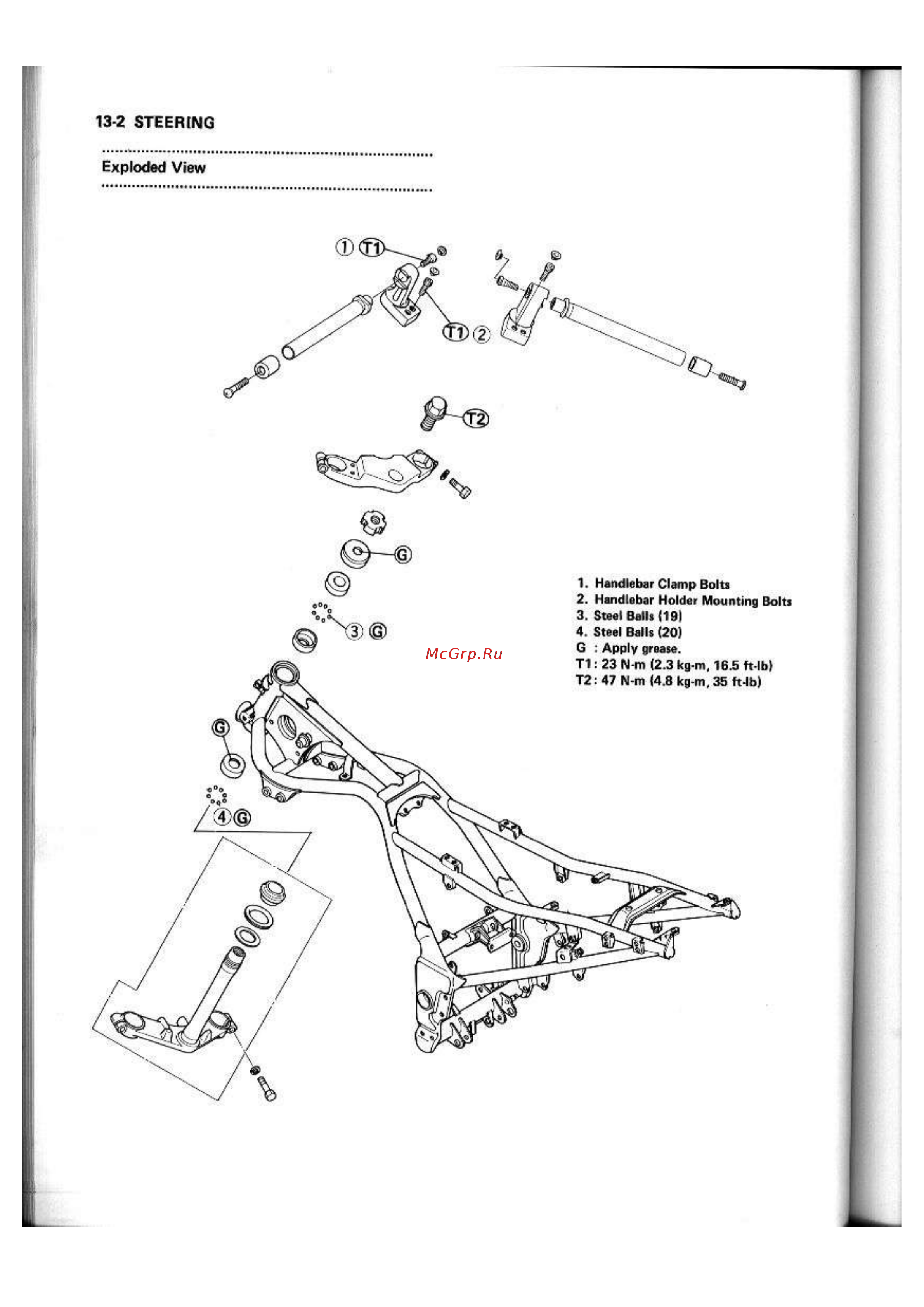 Kawasaki GPX250R (1987) [182/248] 2 steering
