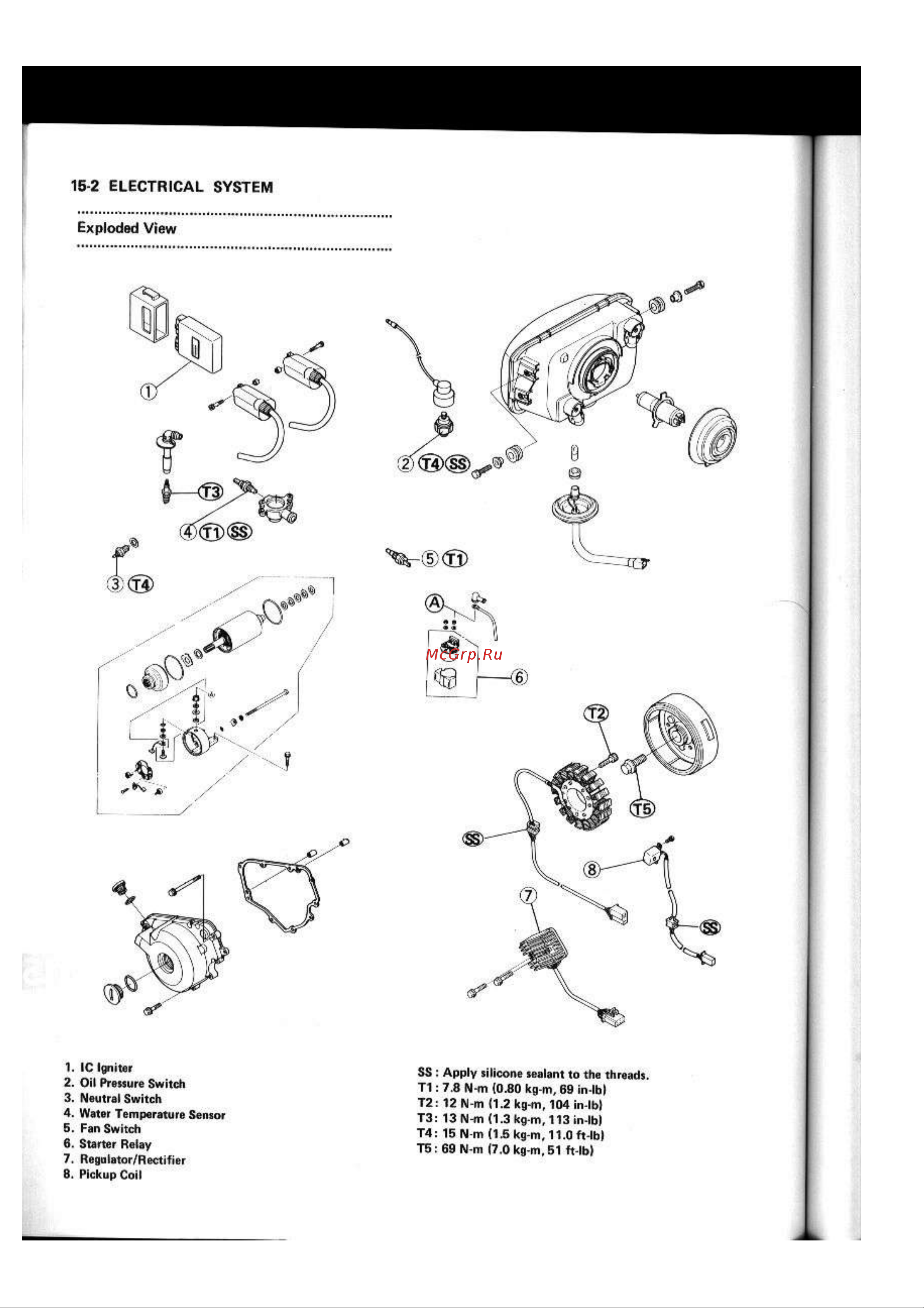 Kawasaki NINJA EX250R (1987) [199/248] 2 electrical system