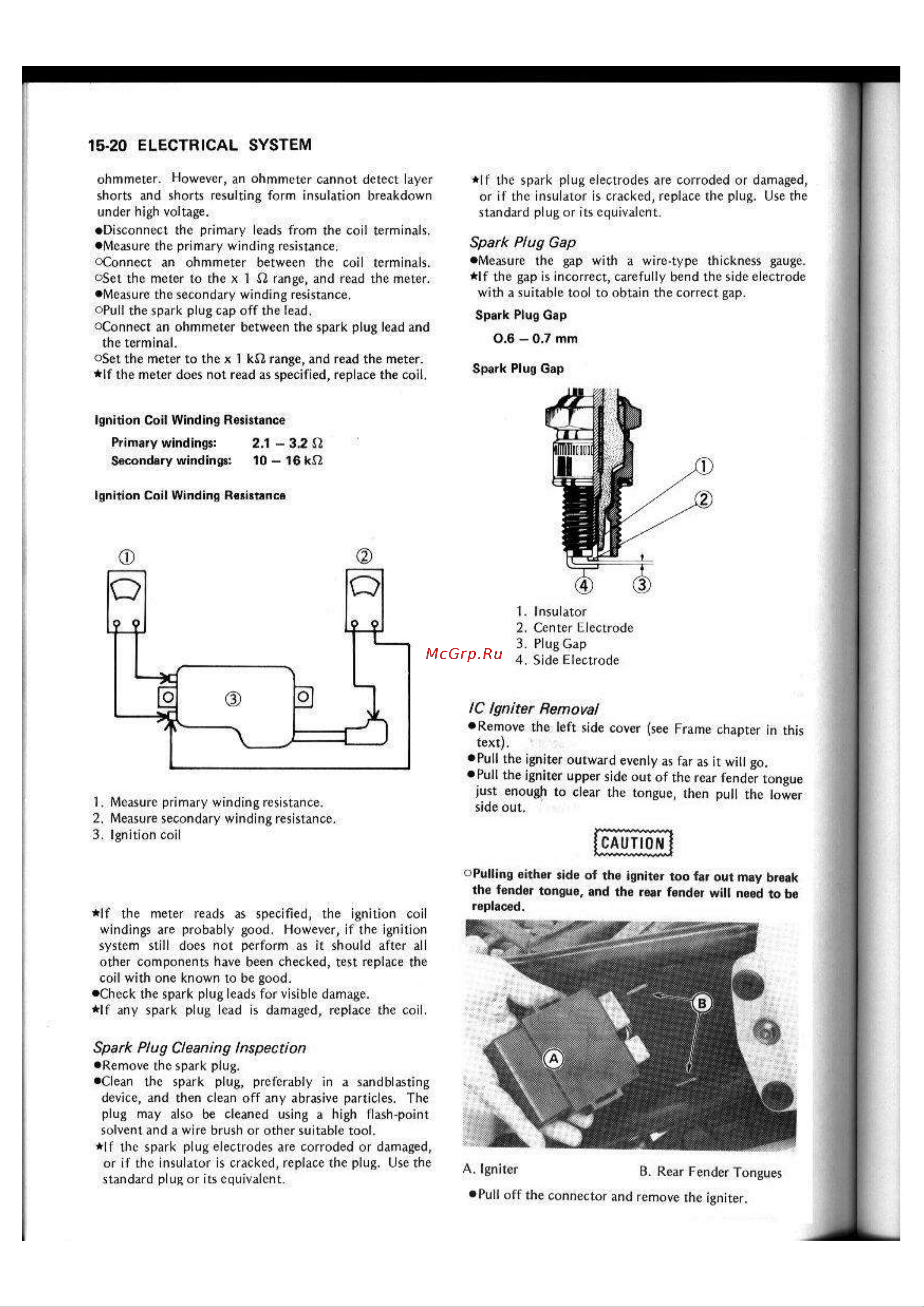 Kawasaki GPX250R (1987) [214/248] 20 electrical system