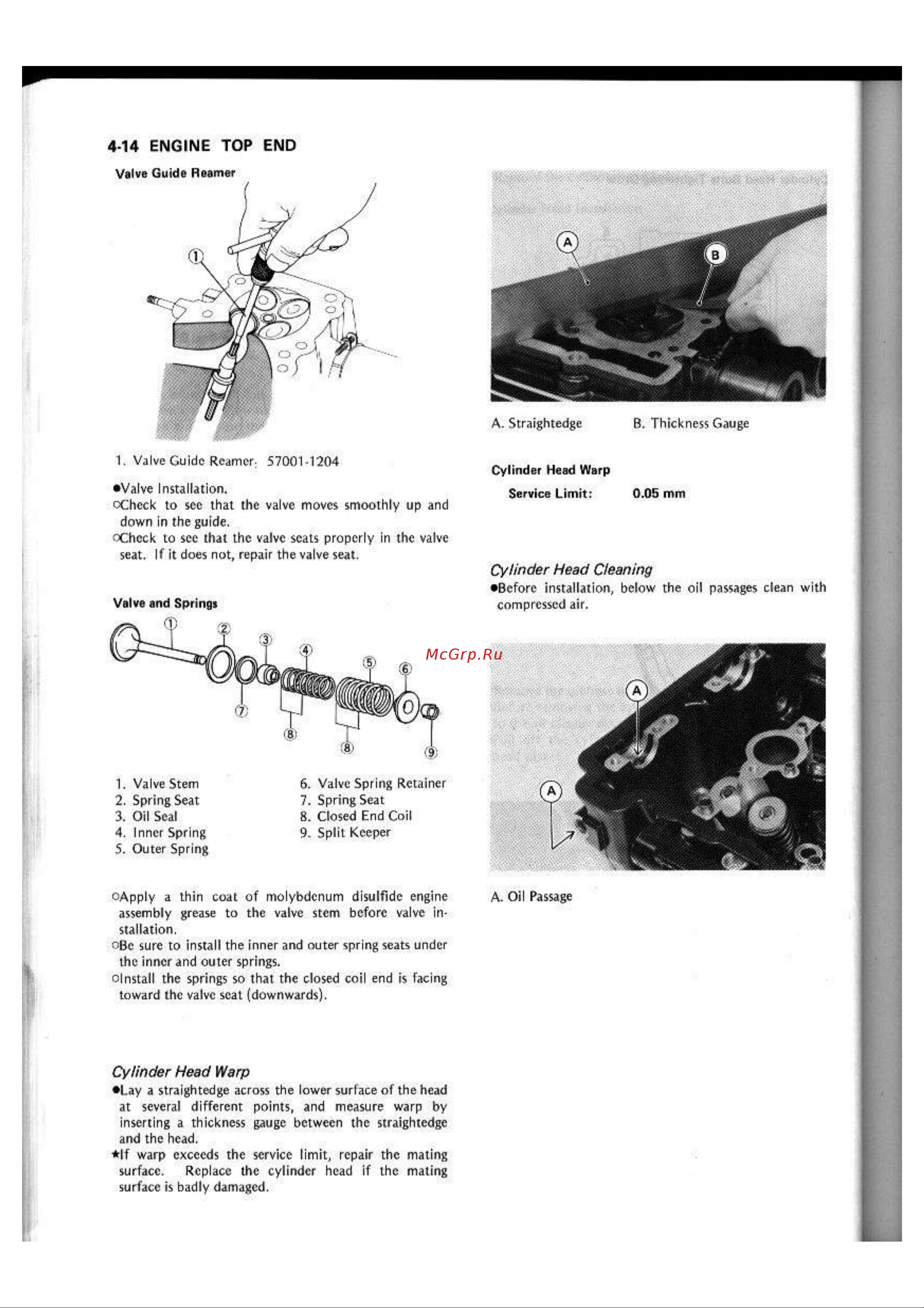 Kawasaki GPX250R (1987) [73/248] 14 engine top end