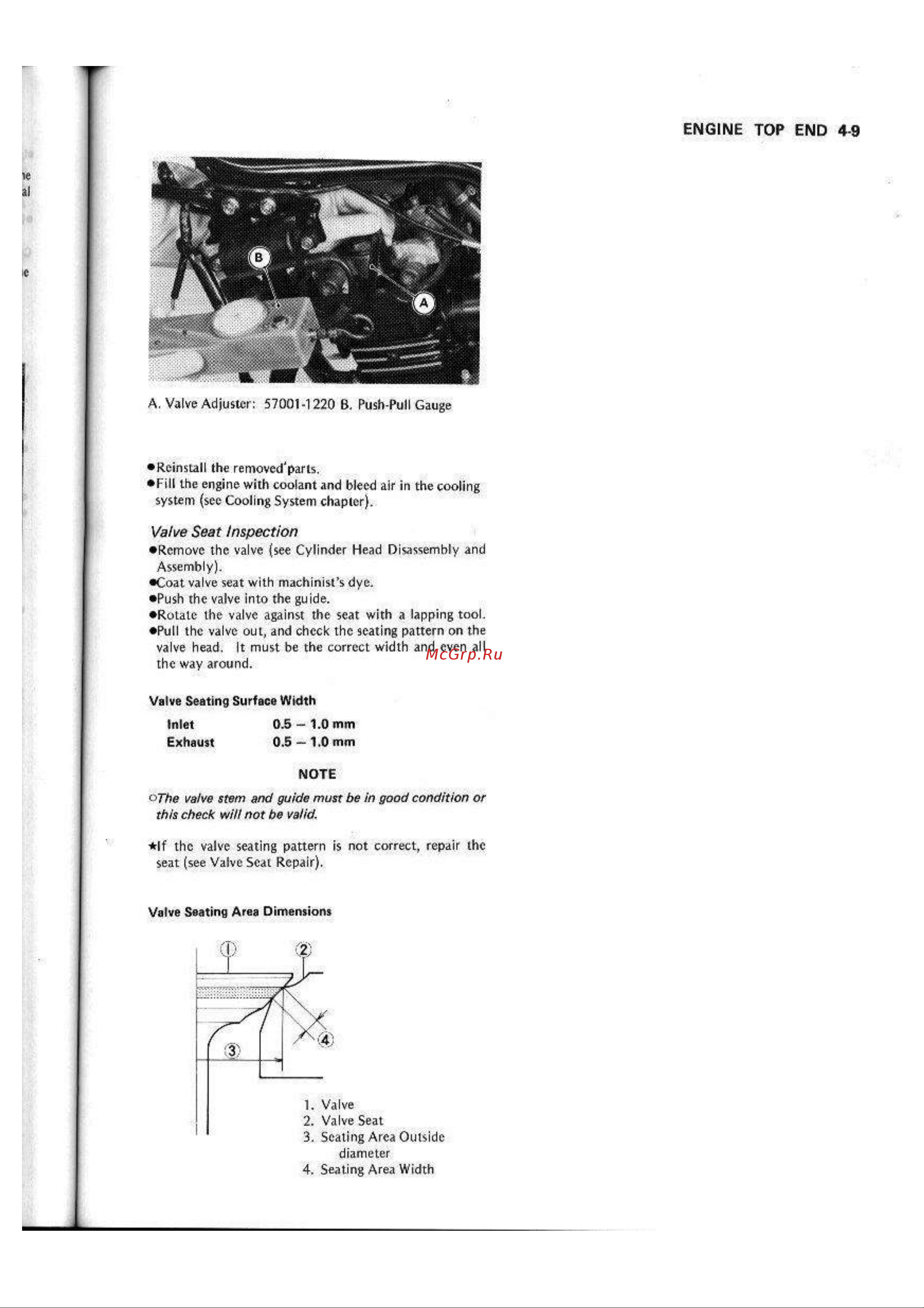 Kawasaki GPX250R (1987) [75/248] Engine top end 4 9