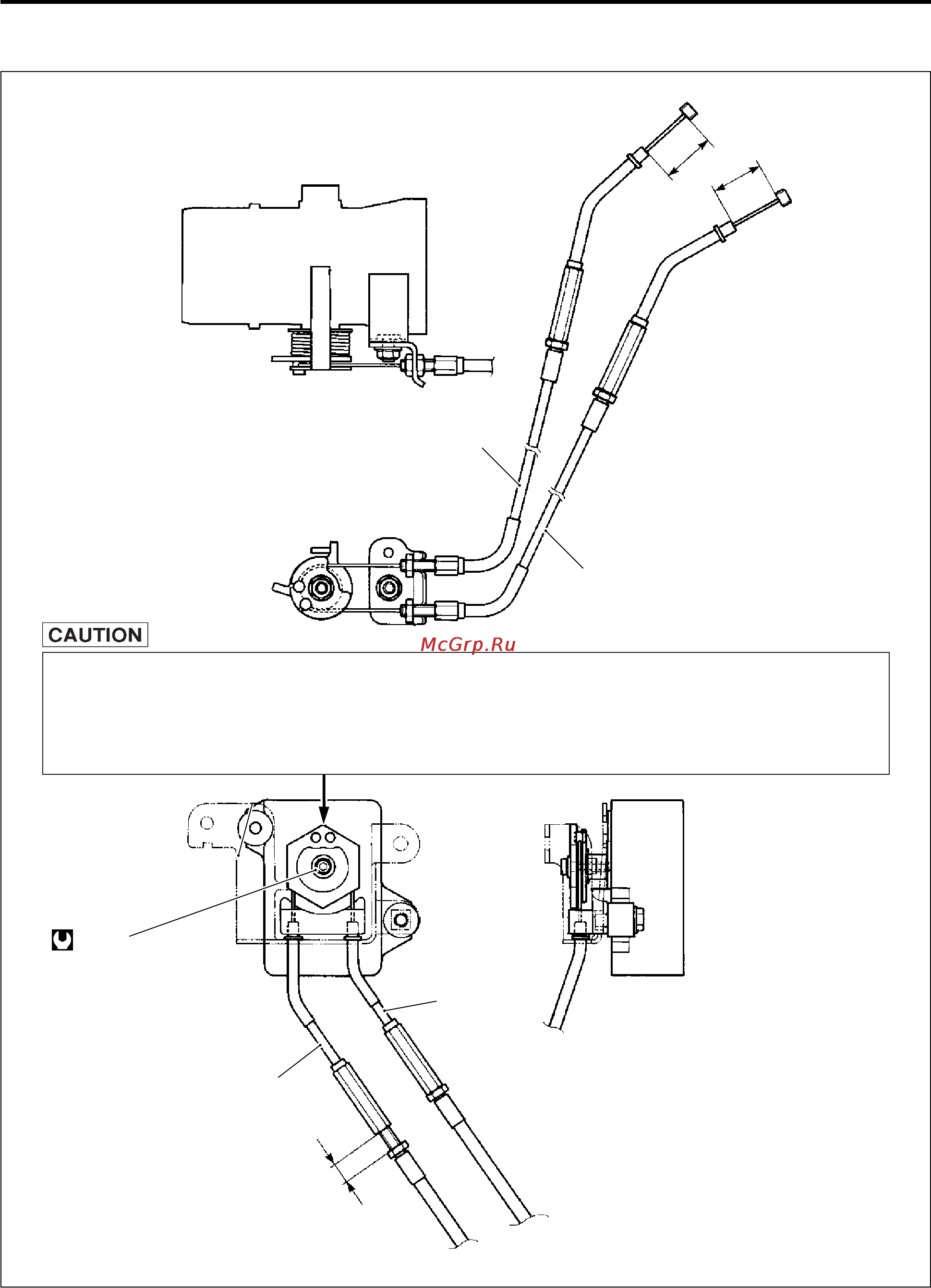 Suzuki GSX-R1000 (2007) [306/549] When adjusting the no and no cables the cable slots of excva pulley must be located to adjustment position do not use the adjustable wrench to turn excva pulley so as not to cause damage to the internal gear of excva