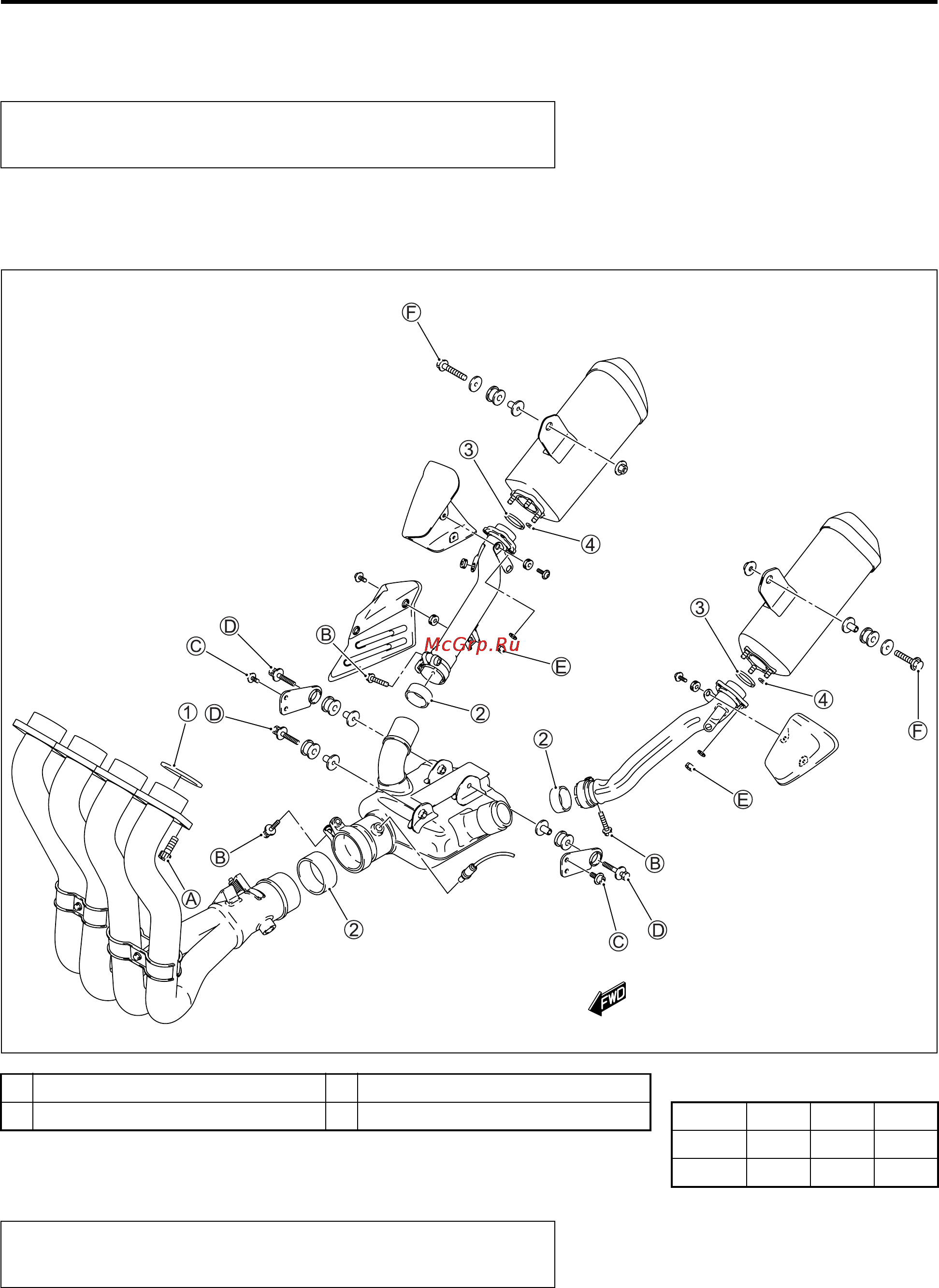 Suzuki GSX-R1000 (2007) [41/549] Exhaust pipe bolt and muffler bolt