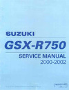 Suzuki GSX-R750 (2000-2002) Инструкция по эксплуатации