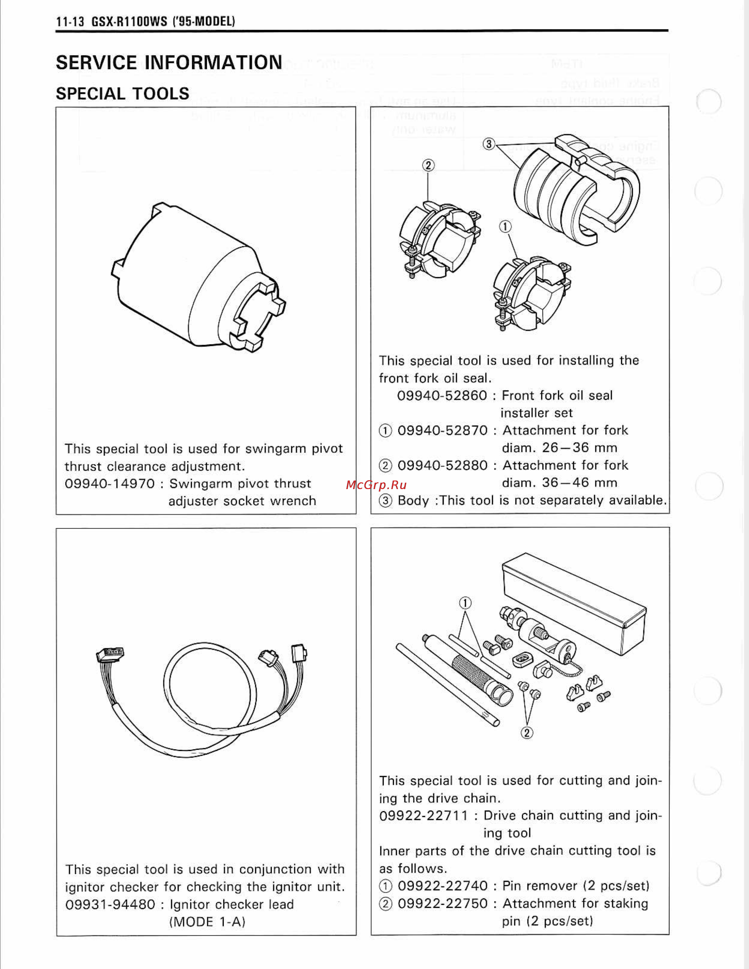 Suzuki GSX-R1100 (1993-1998) [324/380] Service information