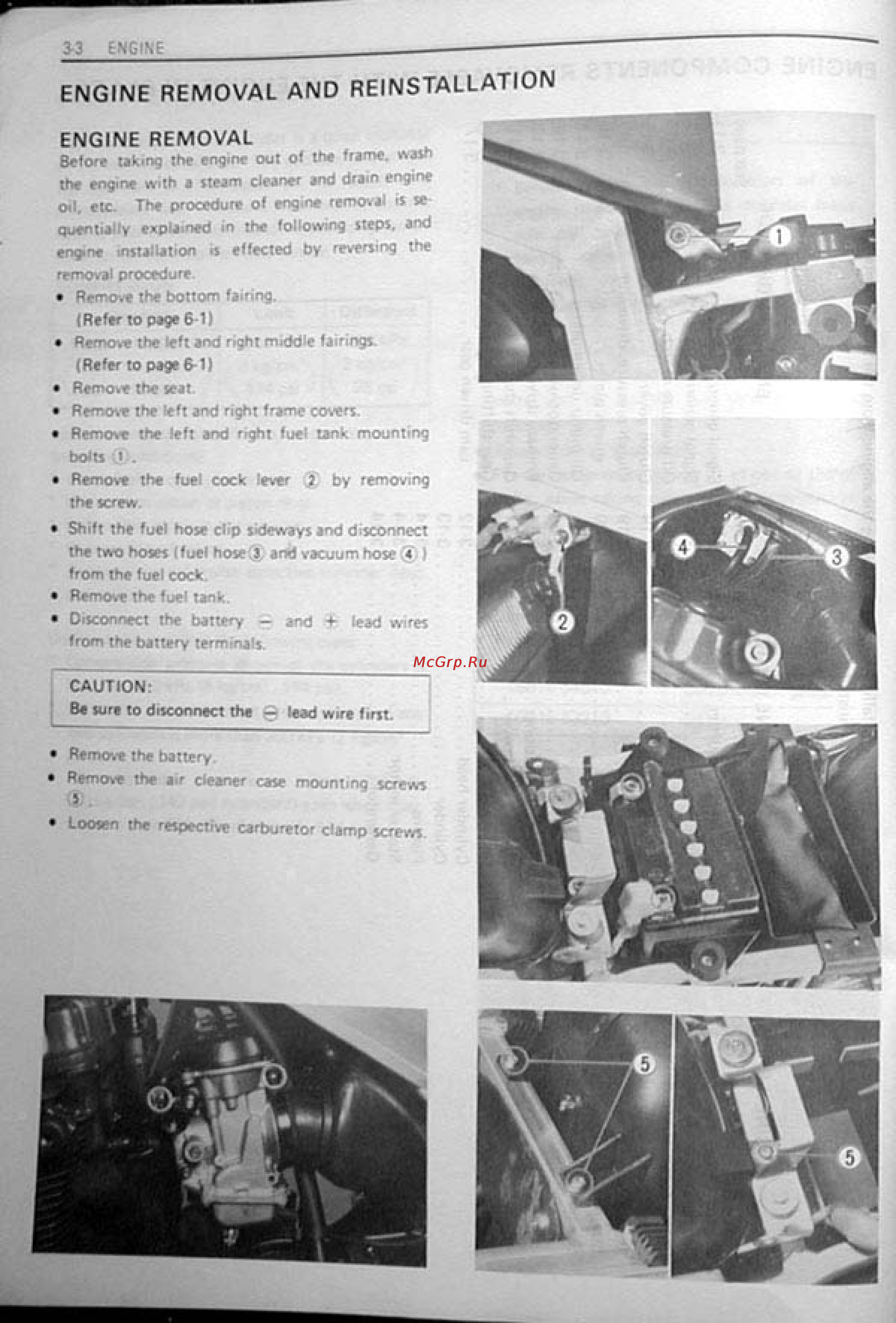 Suzuki GSX-R1100 (1986-1988) [38/295] Engine removal and reinstallation