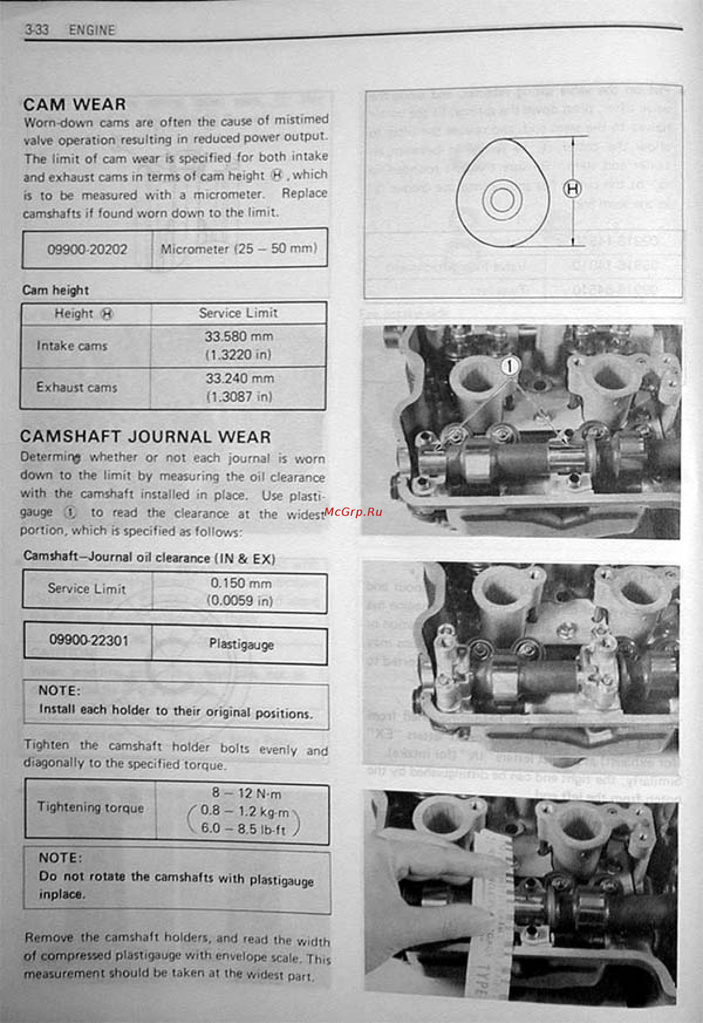 Suzuki GSX-R1100 (1986-1988) [68/295] Cam wear
