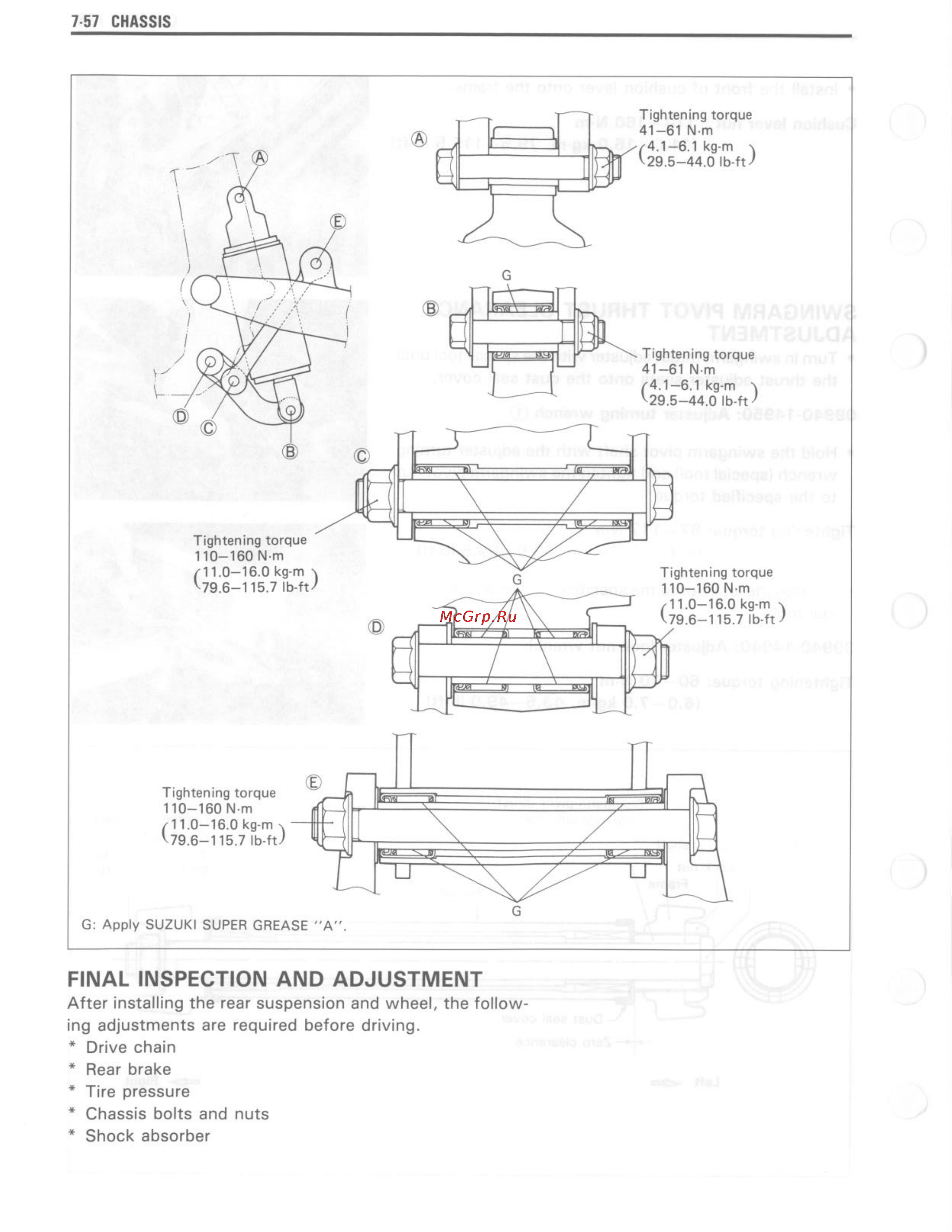 Suzuki GSX-R750 (1993-1995) [236/352] Final inspection and adjustment