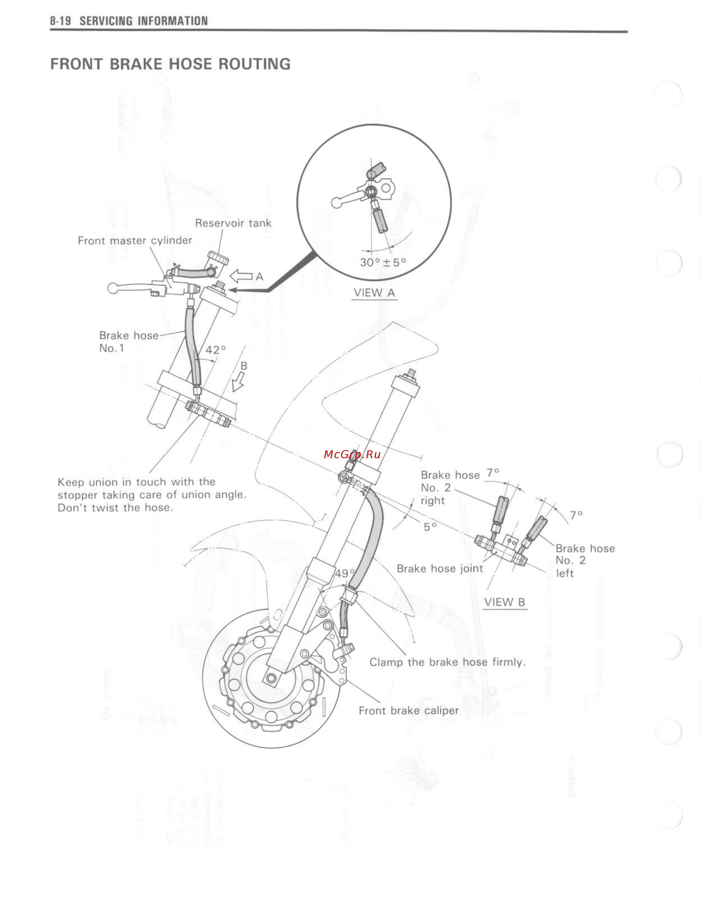 Suzuki GSX-R750 (1993-1995) [258/352] Front brake hose routing